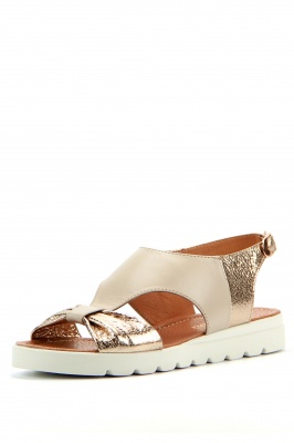 Босоножки ED'ART 1053.115'w.gold/beige.