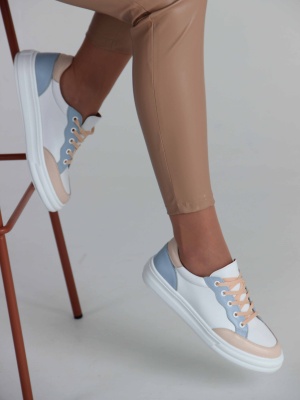 Кеды ED'ART 148.lusi22'w. white/beige/blue  