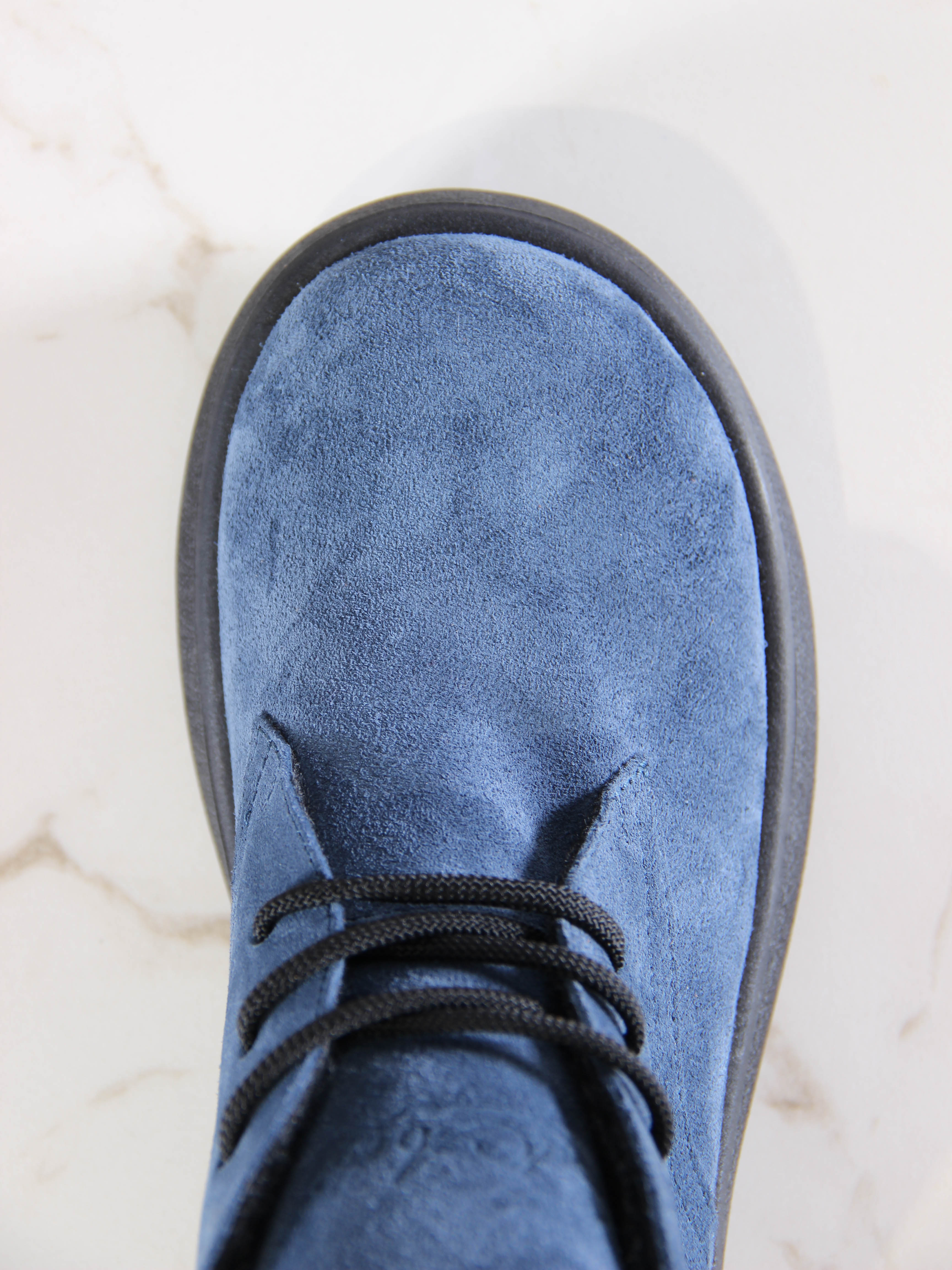 картинка Ботинки  ED'ART 308.927'bl.Синяя замша от интернет магазина