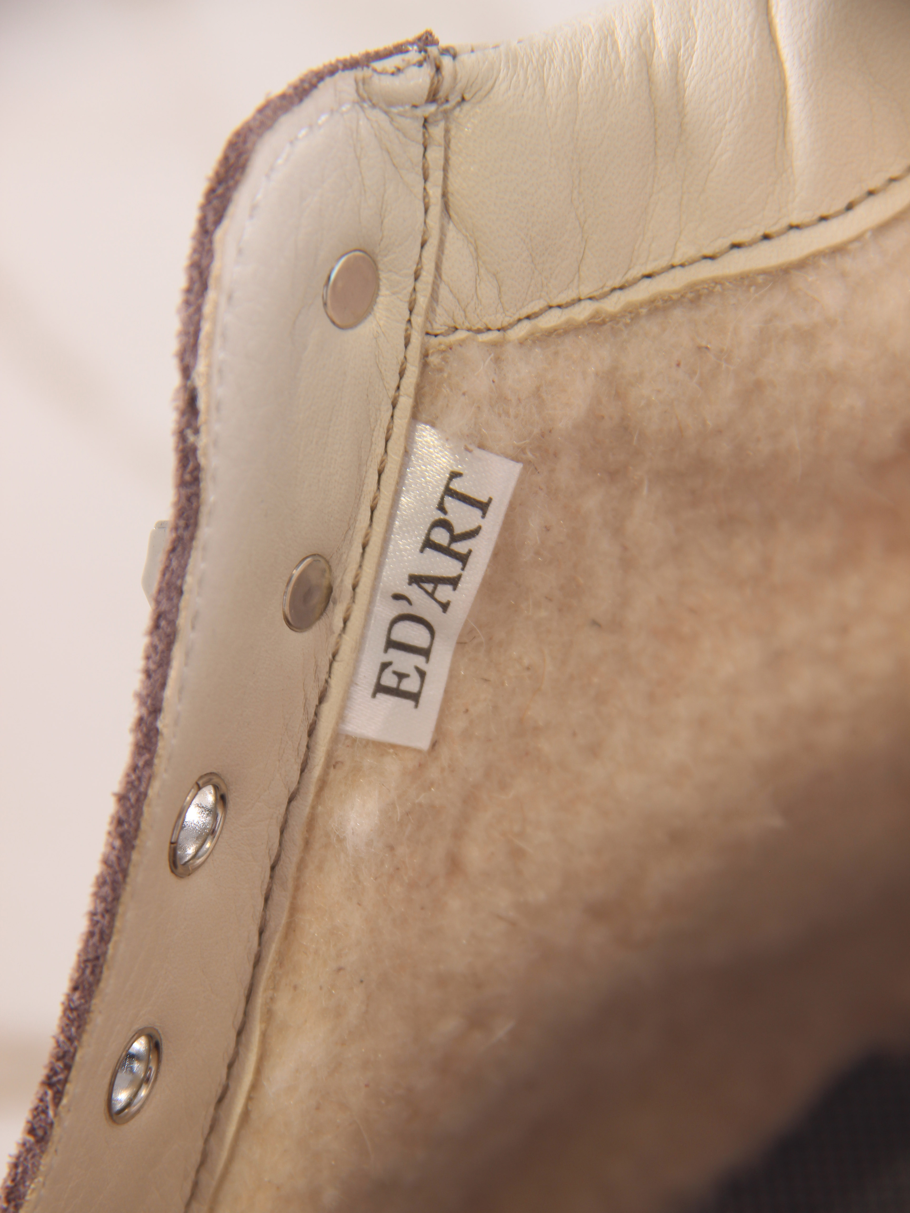 картинка Ботинки ED'ART 261.uno9'br. Капучино замша+бежевый от интернет магазина