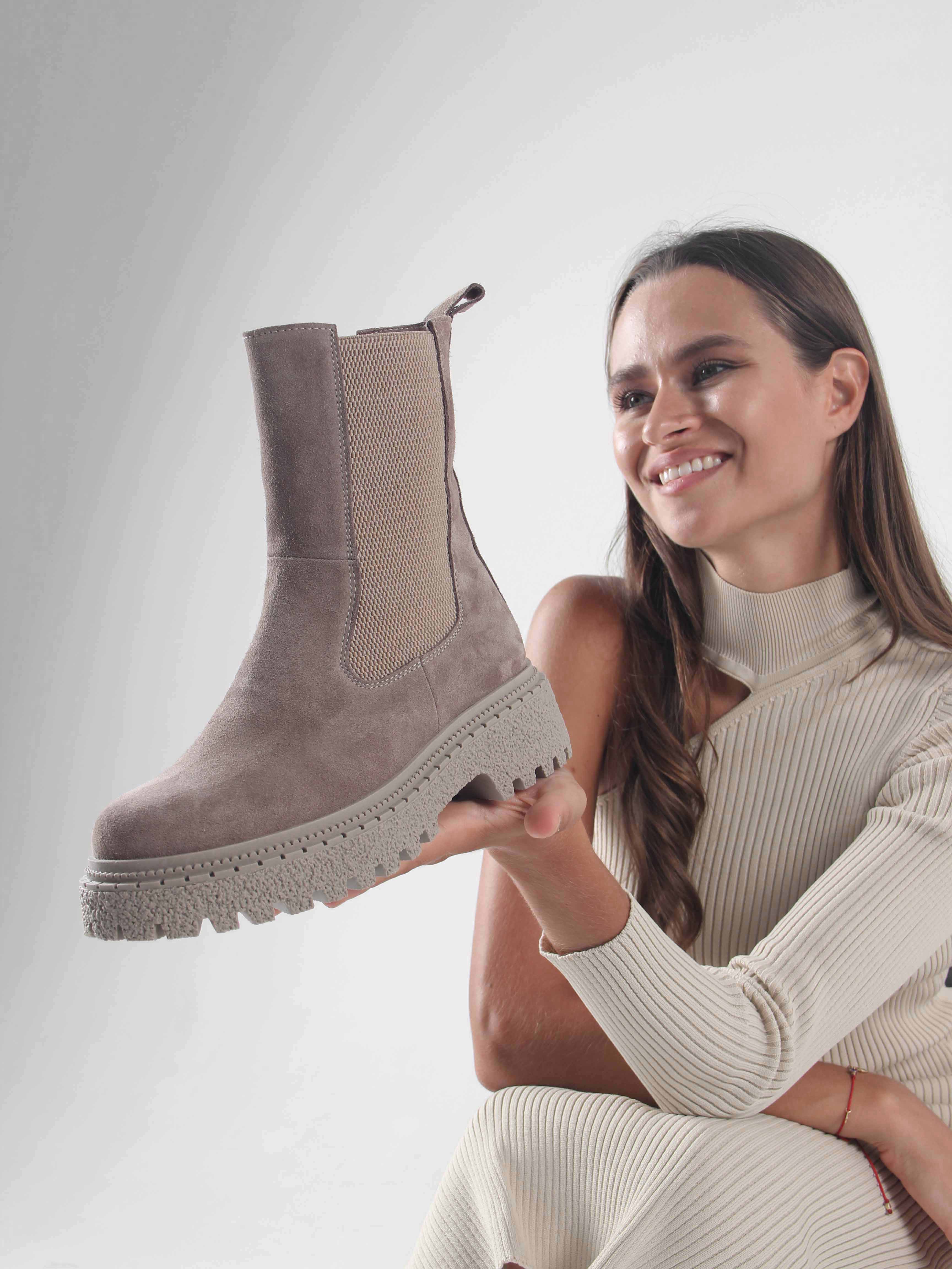 картинка Ботинки ED'ART 334.asteria.ka капучино замш от интернет магазина