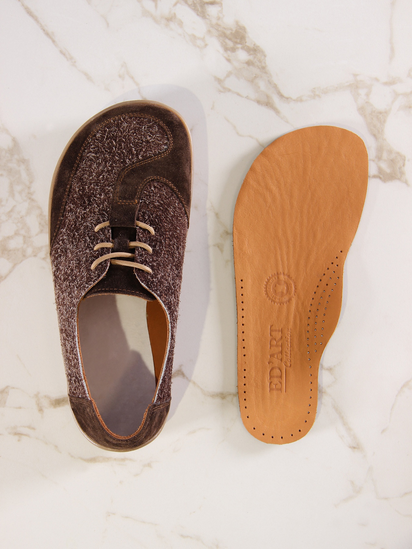 картинка Босоногие туфли ED'ART 188.nata'br.Коричневый джангл+коричневая замша от интернет магазина