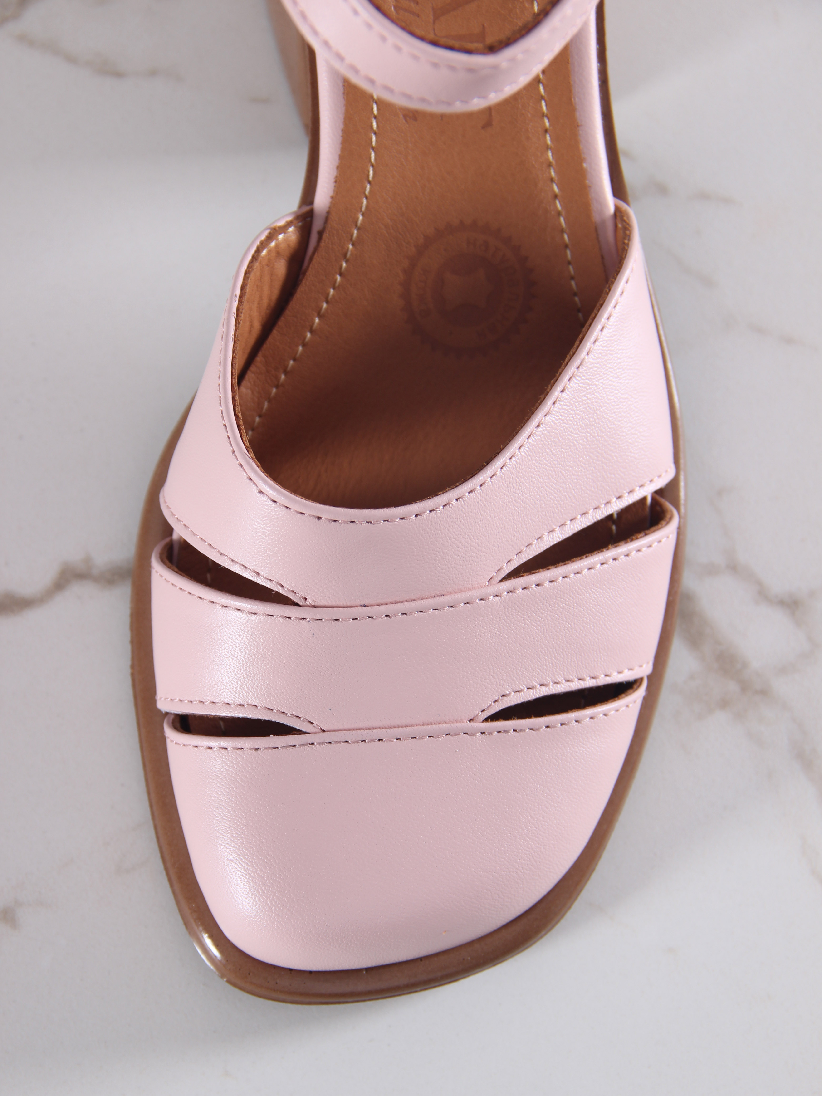 картинка Босоножки ED'ART 5032.23663'be. Розовый +коричневый от интернет магазина