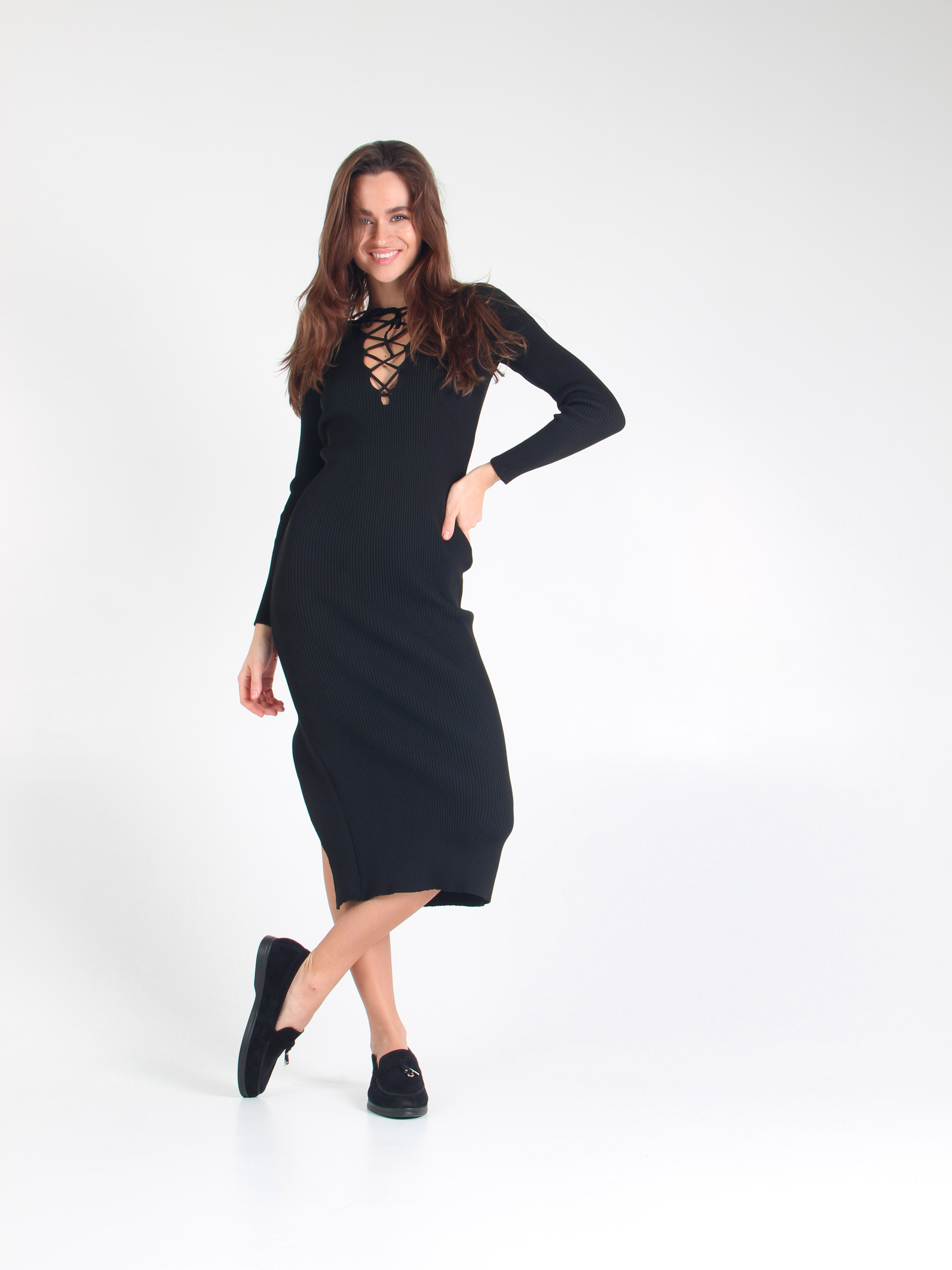 картинка Лоферы ED'ART 170.2614'bl. Черный замш от интернет магазина