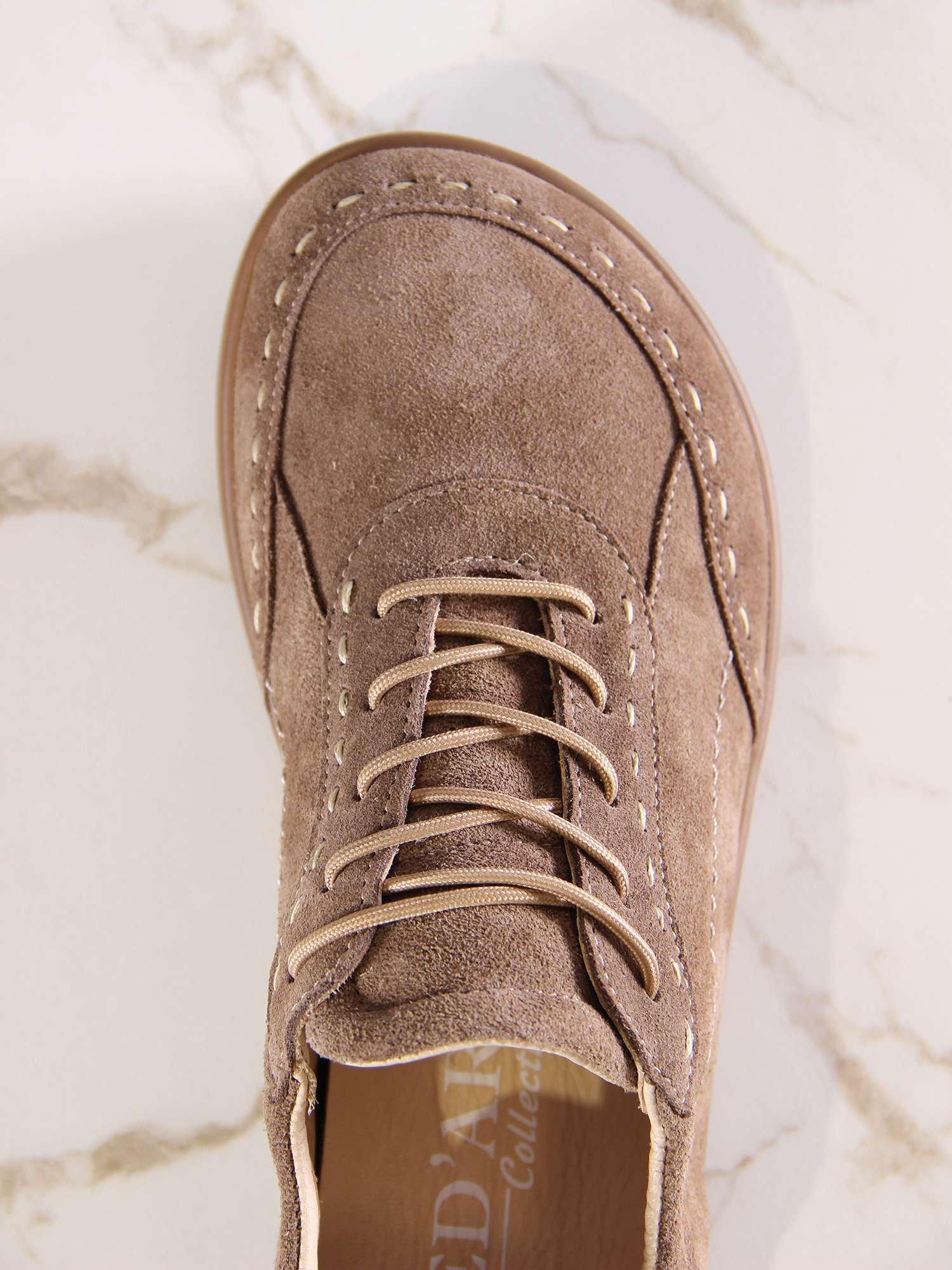 картинка Сникерины ED'ART 178.асти"br.Серо-коричневая замша от интернет магазина