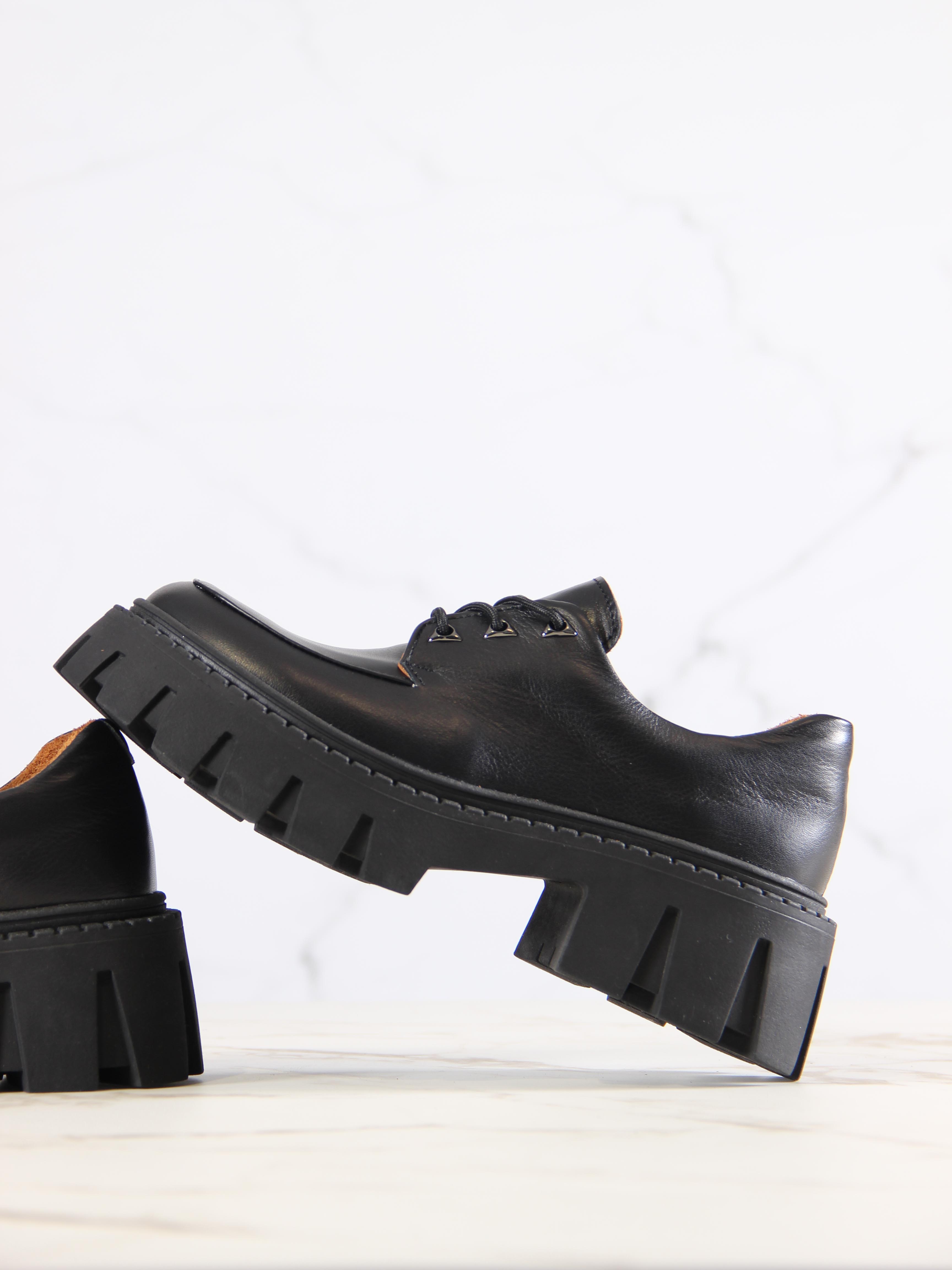 картинка Туфли полуботинки ED'ART 202.чанки'bl. black от интернет магазина