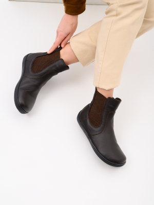 Челси босоногие кожаные коричневые