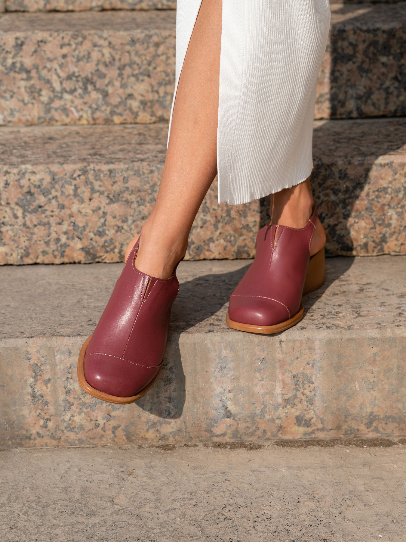 картинка Босоножки ED'ART 5133.23663'be. Гнилая вишня+коричневый от интернет магазина