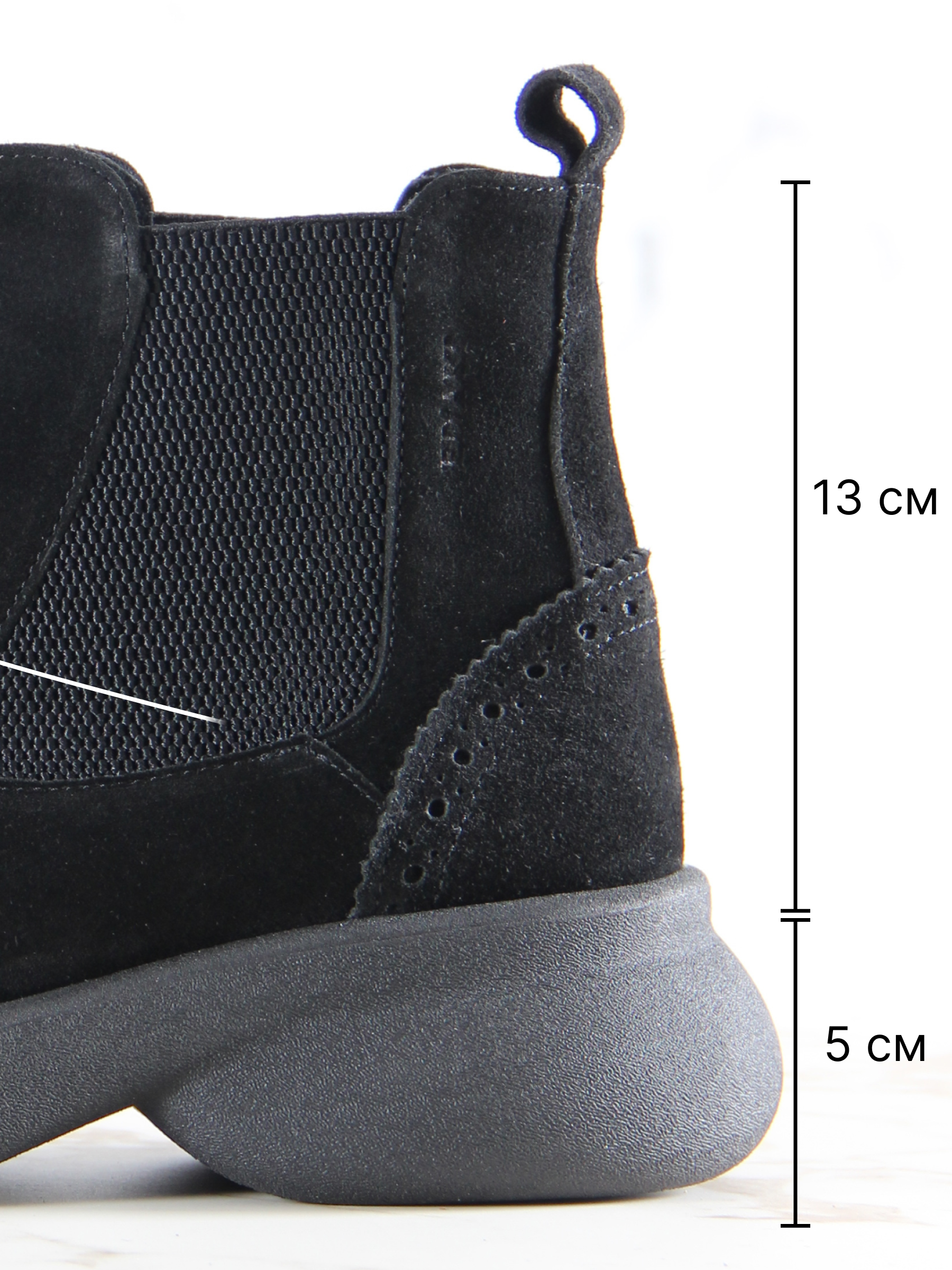 картинка Челси ED'ART 332.927'bl. Черная замша от интернет магазина