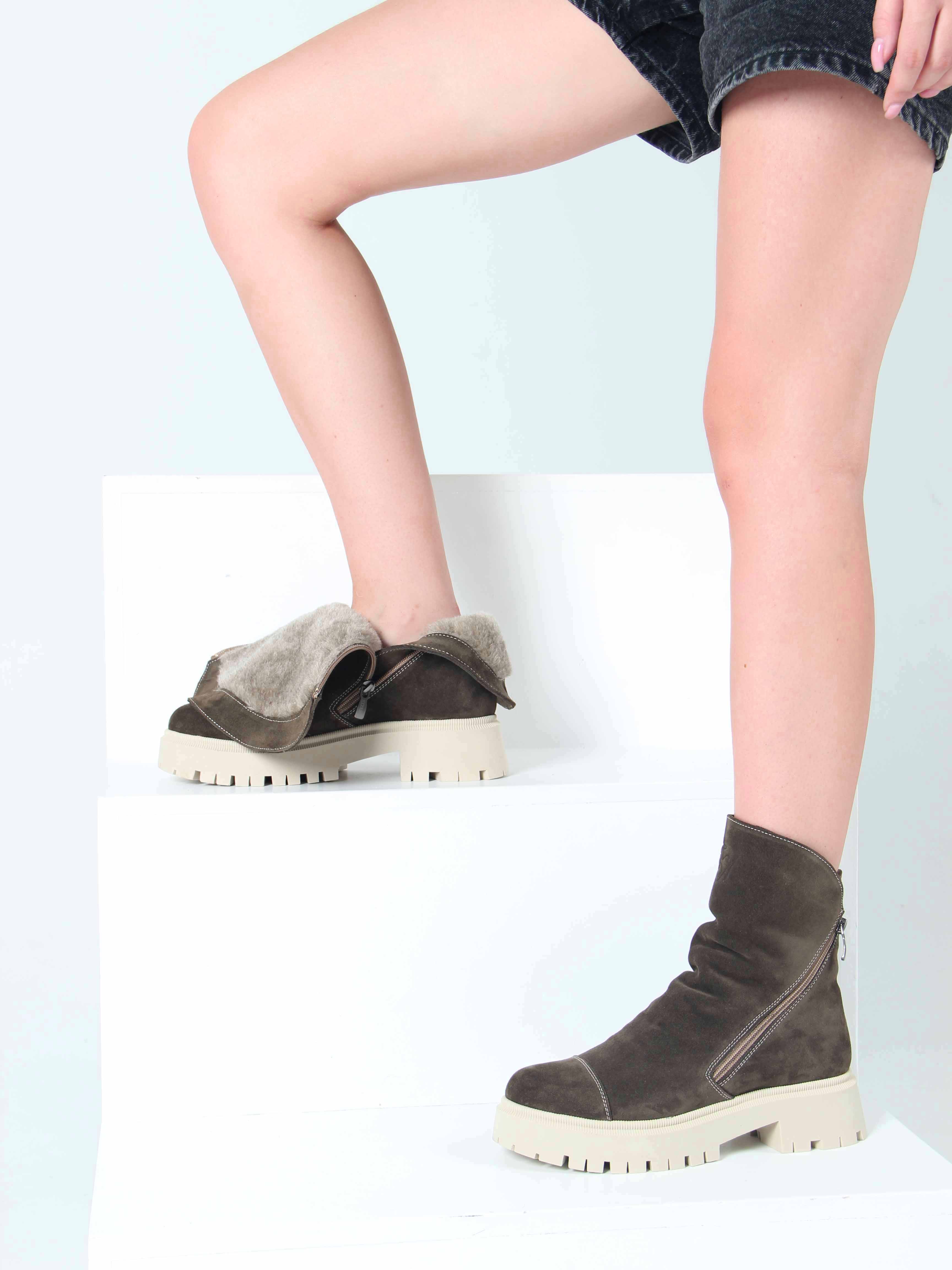 картинка Ботинки ED'ART 233.2094'be. хаки от интернет магазина