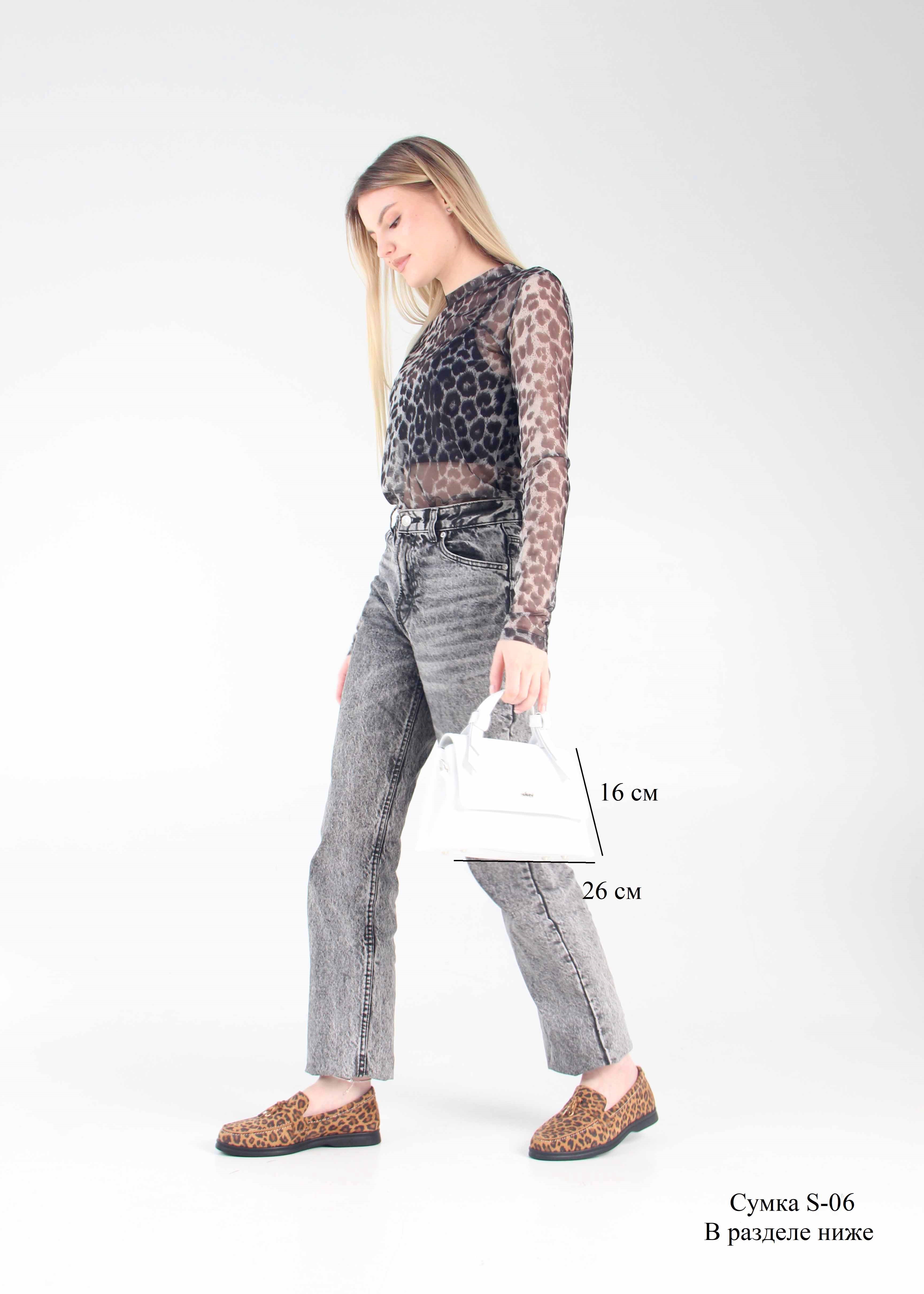 картинка Лоферы туфли ED'ART 170.2614'bl. коричневый леопард от интернет магазина