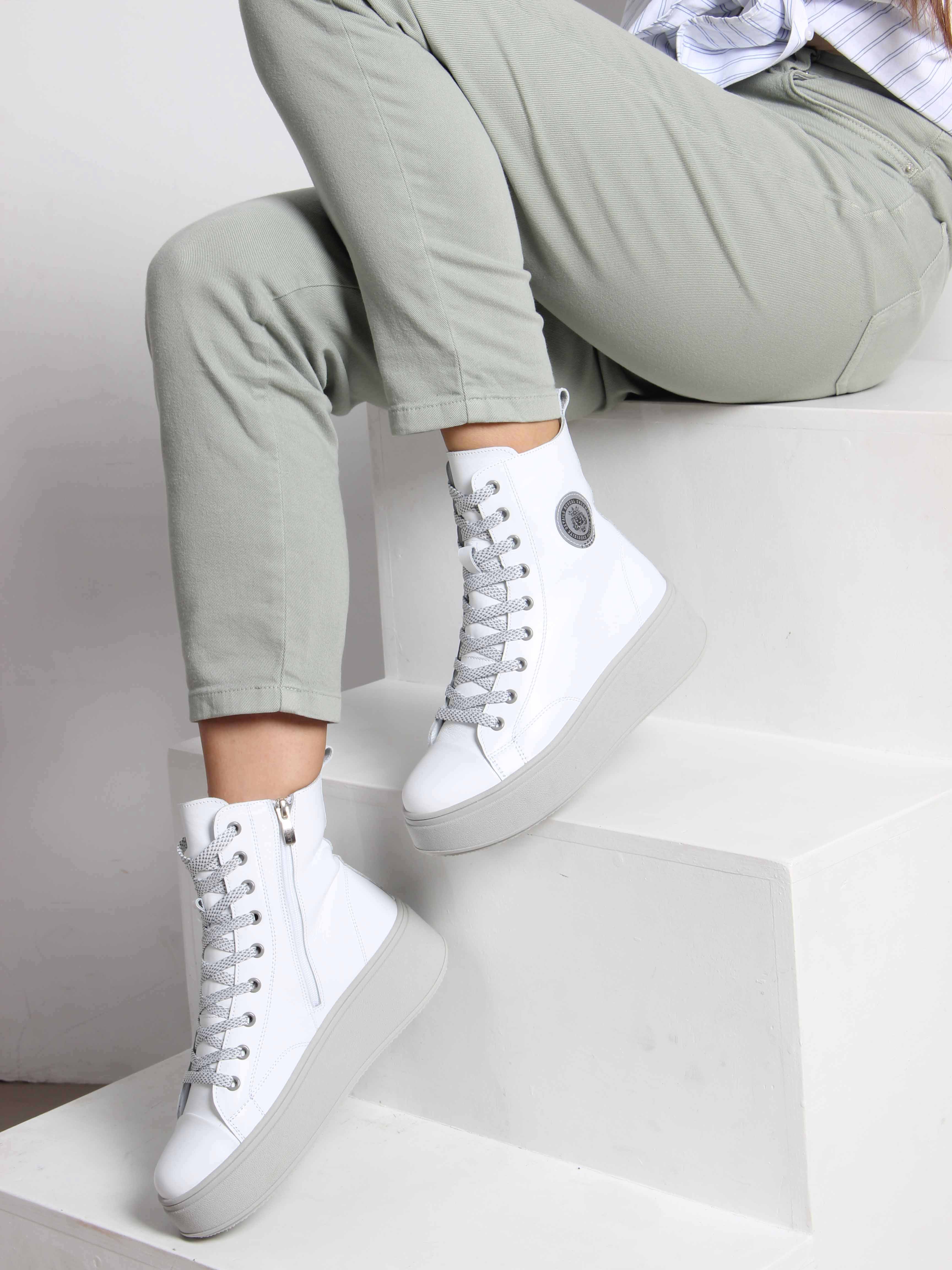 картинка Ботинки ED'ART 215.ALTA'gr. Белый серый от интернет магазина