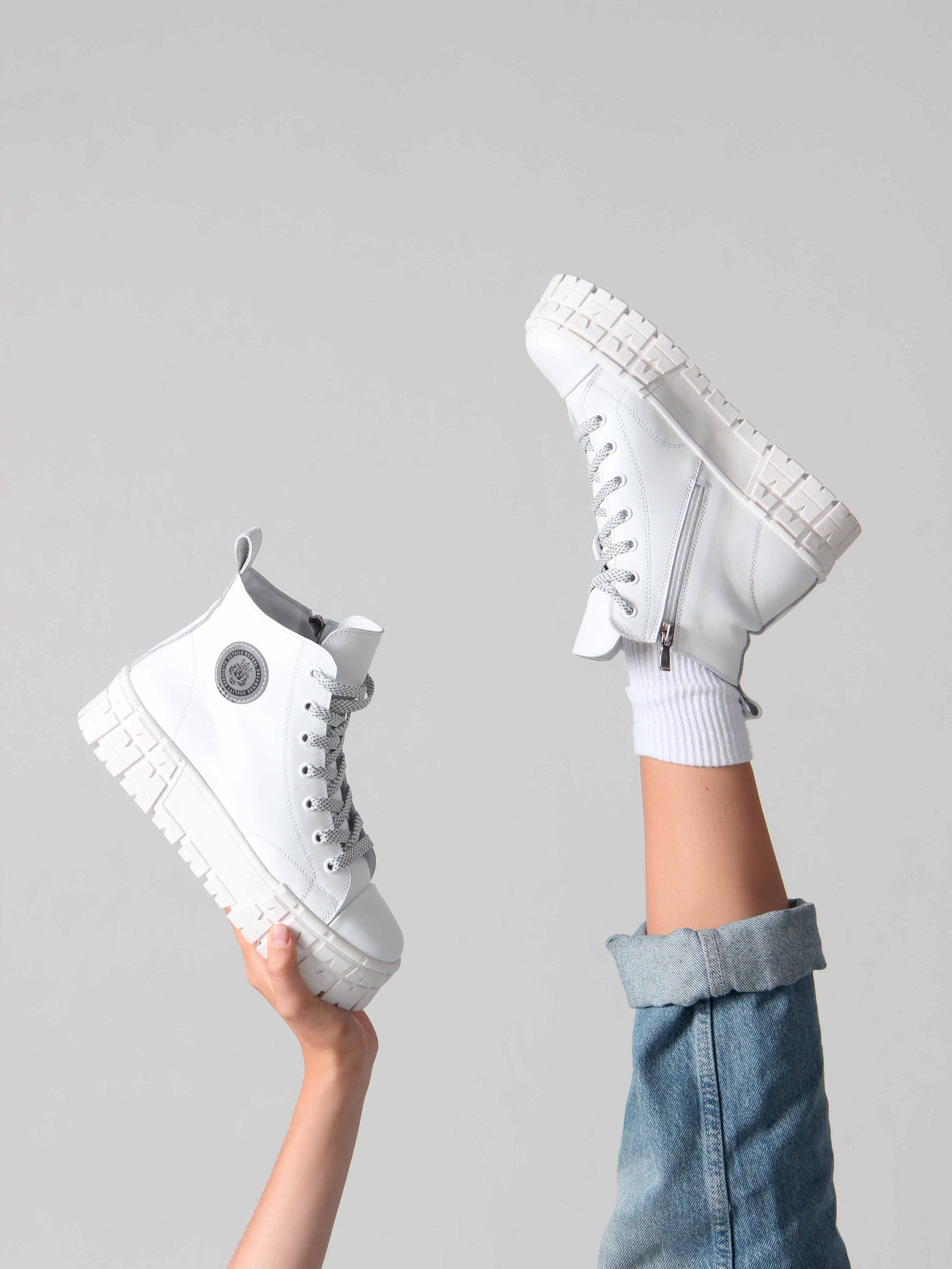 картинка Ботинки ED'ART 213.212131'w. Белый от интернет магазина