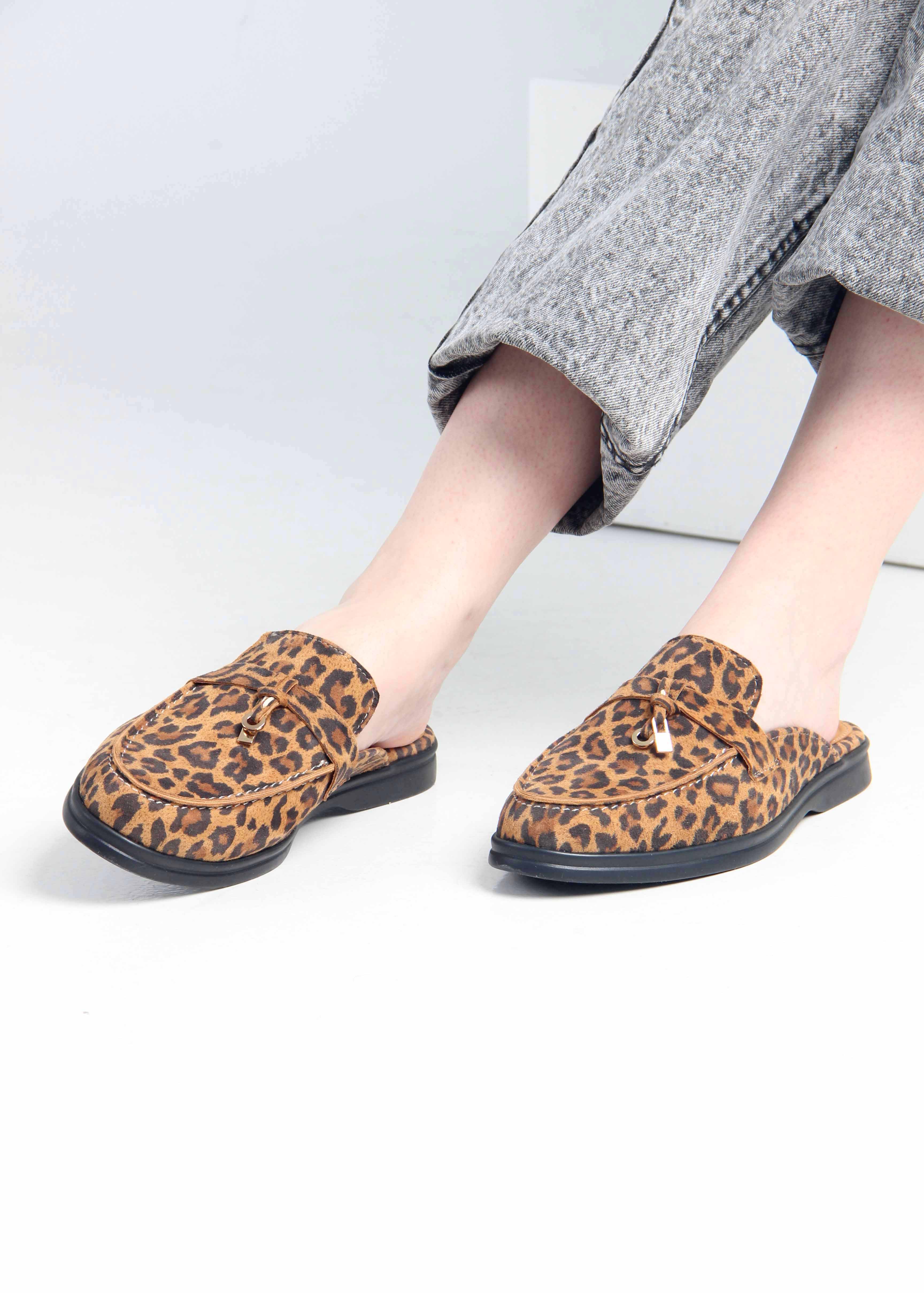 картинка Мюли ED'ART 1070.2614'bl. коричневый леопард от интернет магазина