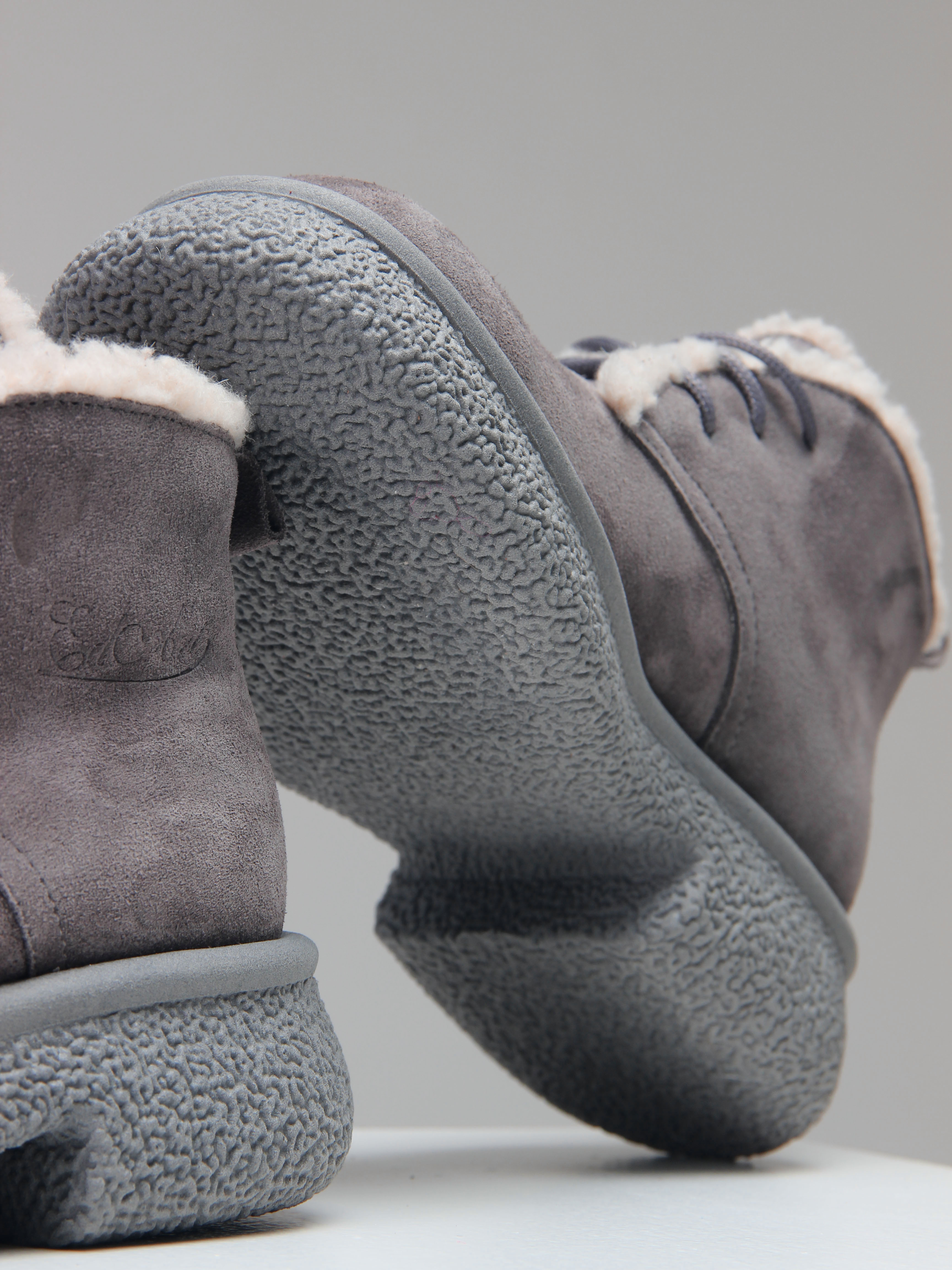 картинка Ботинки ED'ART 308.агата gr. серый замок замша от интернет магазина