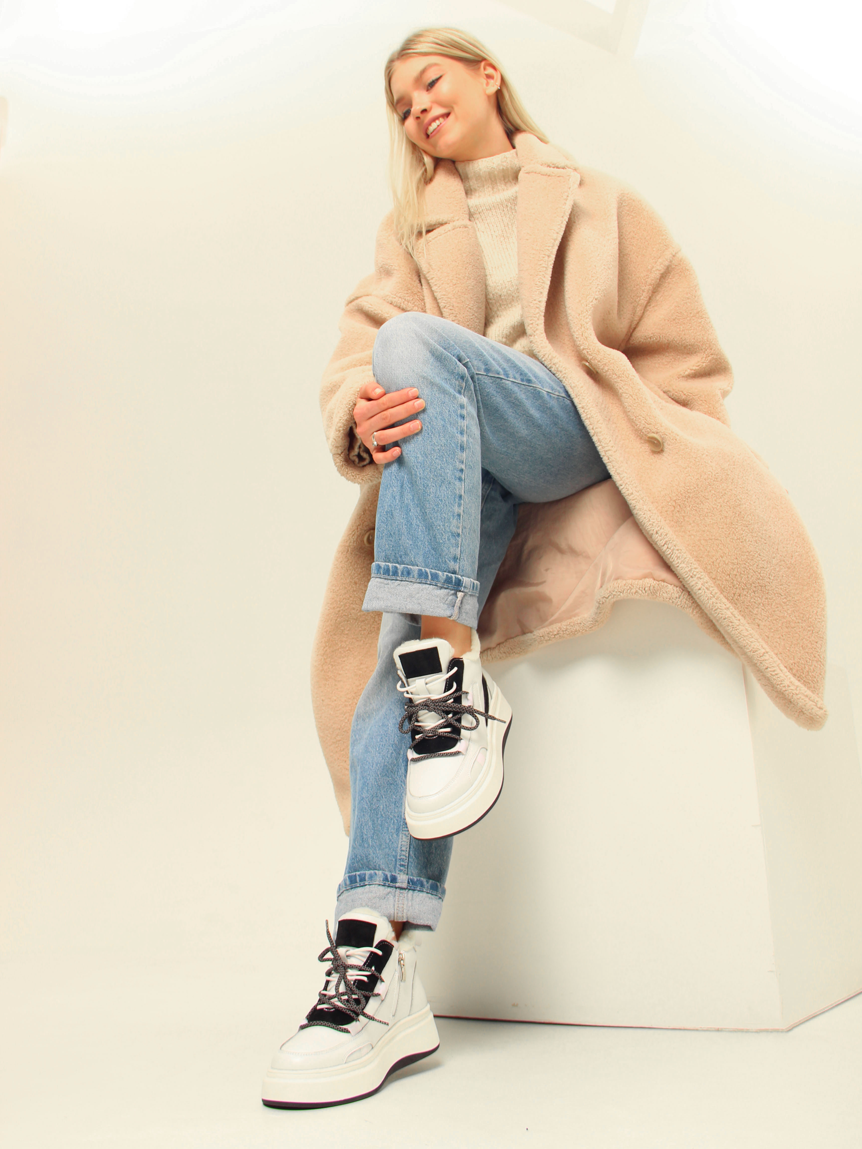 картинка Ботинки ED'ART 229.windy'w. белый черный от интернет магазина