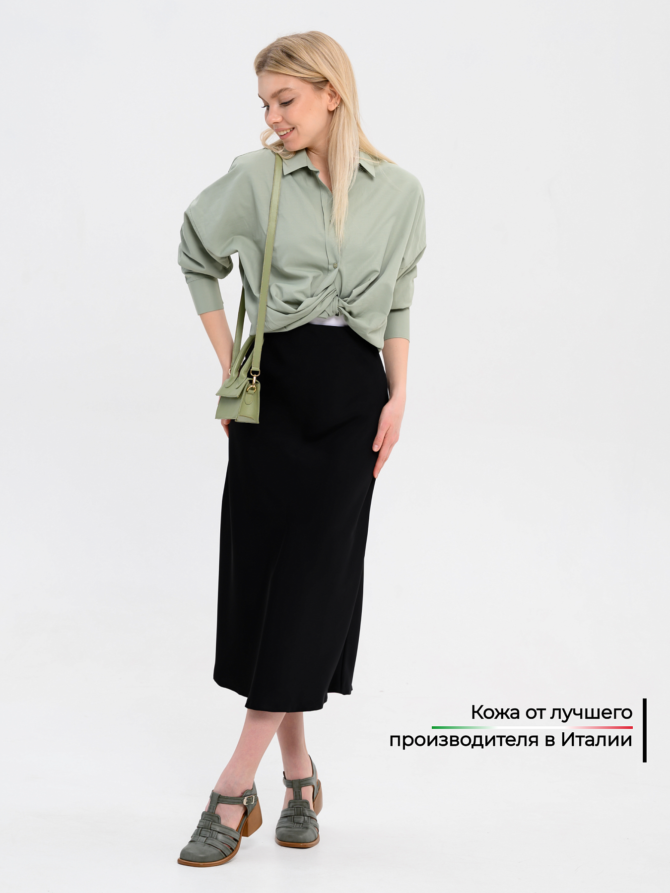 картинка Босоножки ED'ART 5035.23663'bе. Вакса хаки+коричневый от интернет магазина