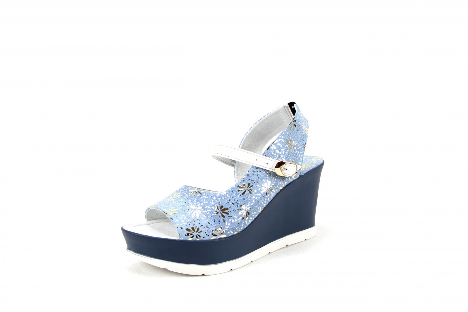 картинка Босоножки ED'ART 5050.551'blue.flow от интернет магазина