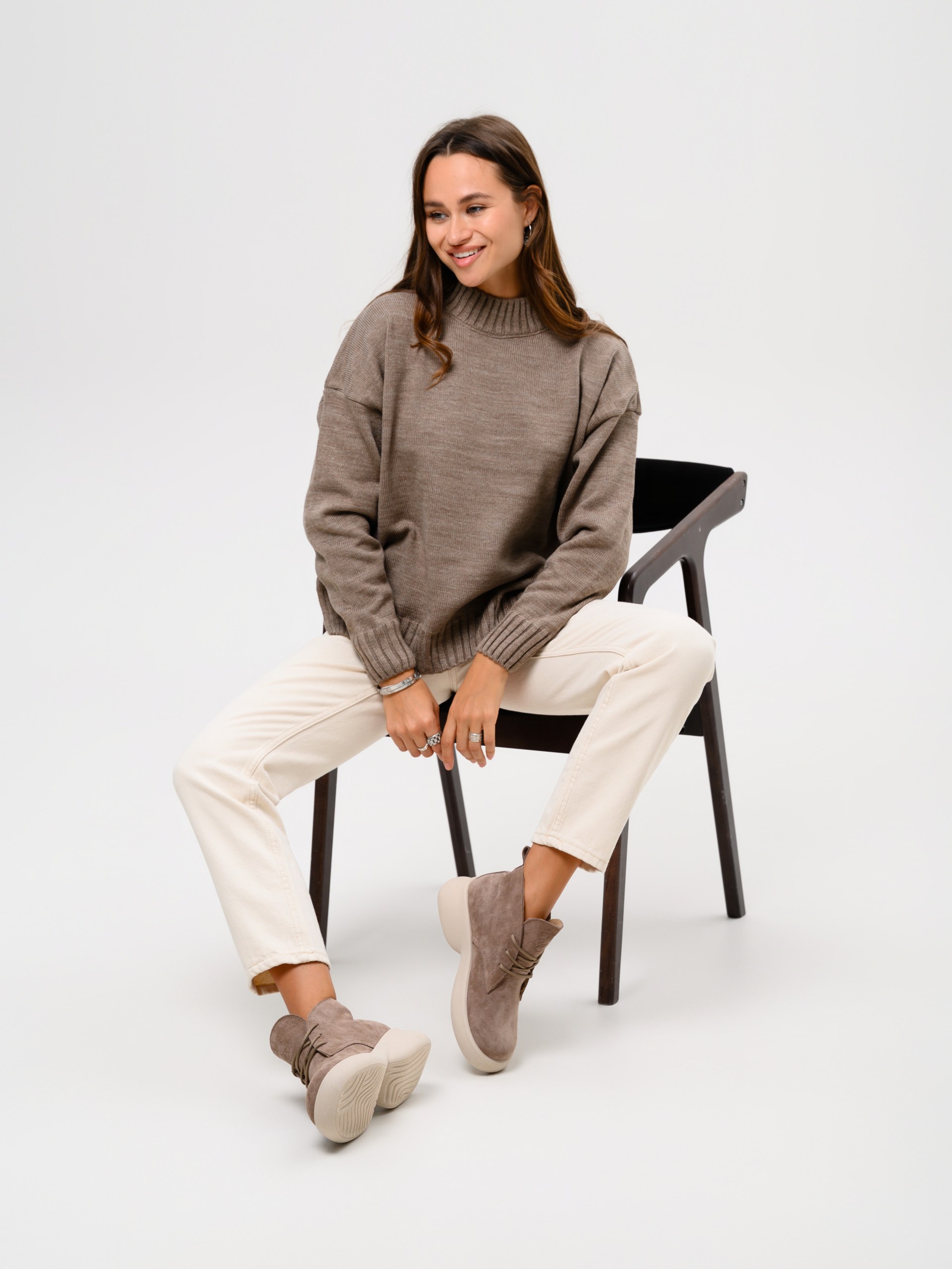 картинка Ботинки ED'ART 308.927'be. капучино замша от интернет магазина