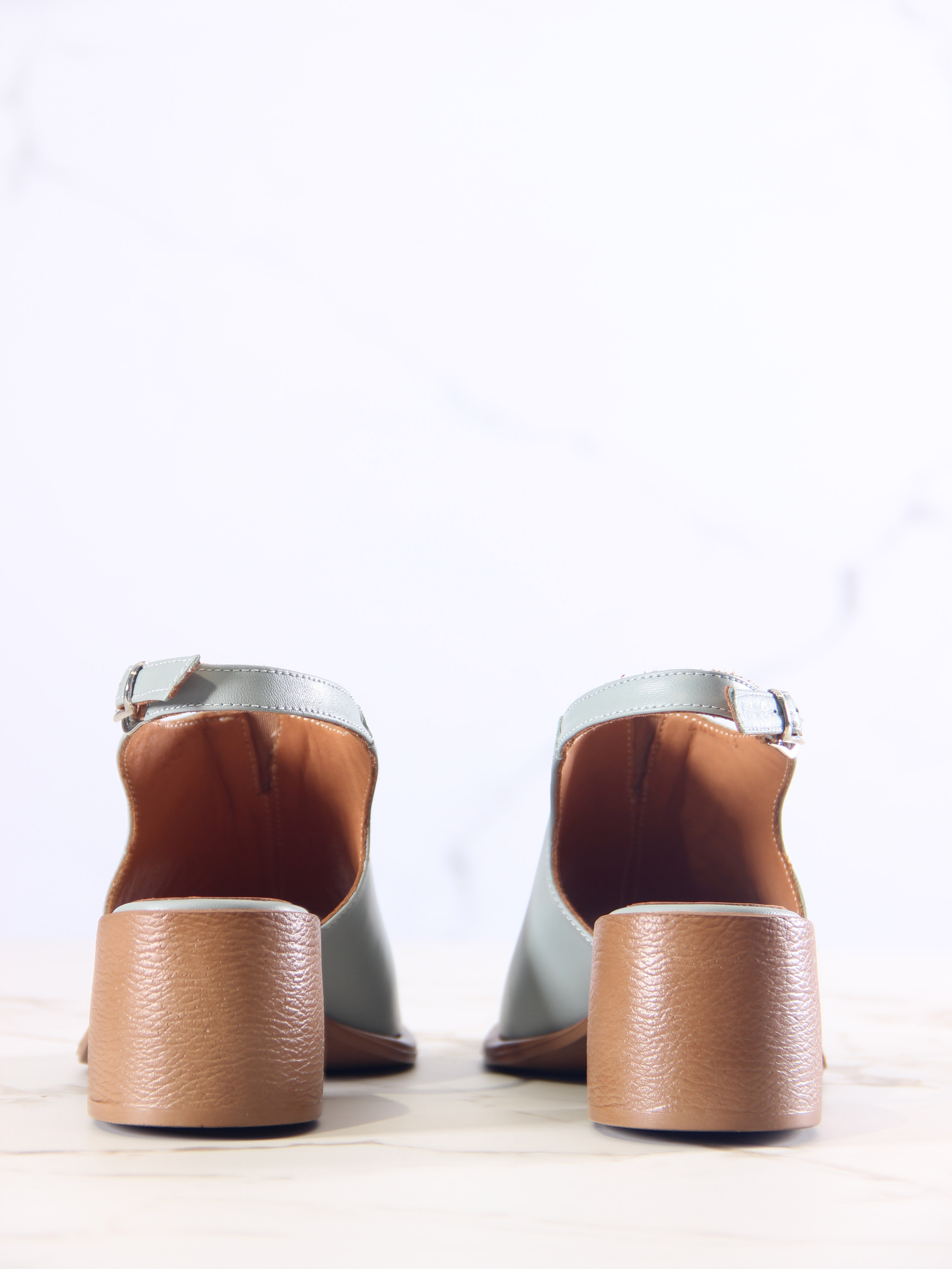 картинка Босоножки ED'ART 4013.23663'bе. Авокадо лион+коричневый от интернет магазина