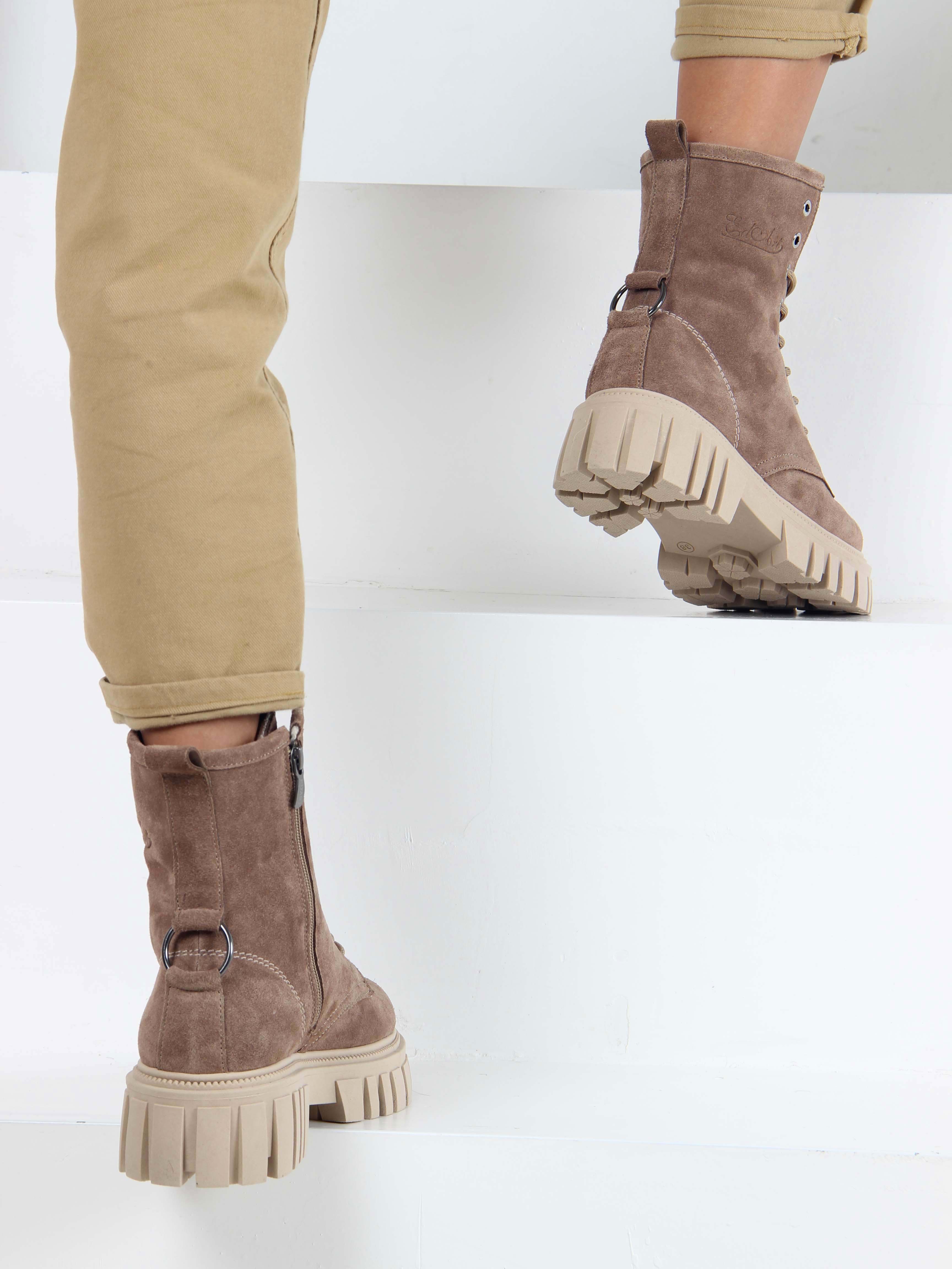 картинка Ботинки ED'ART 329.21153'bе. серо коричневый замша от интернет магазина