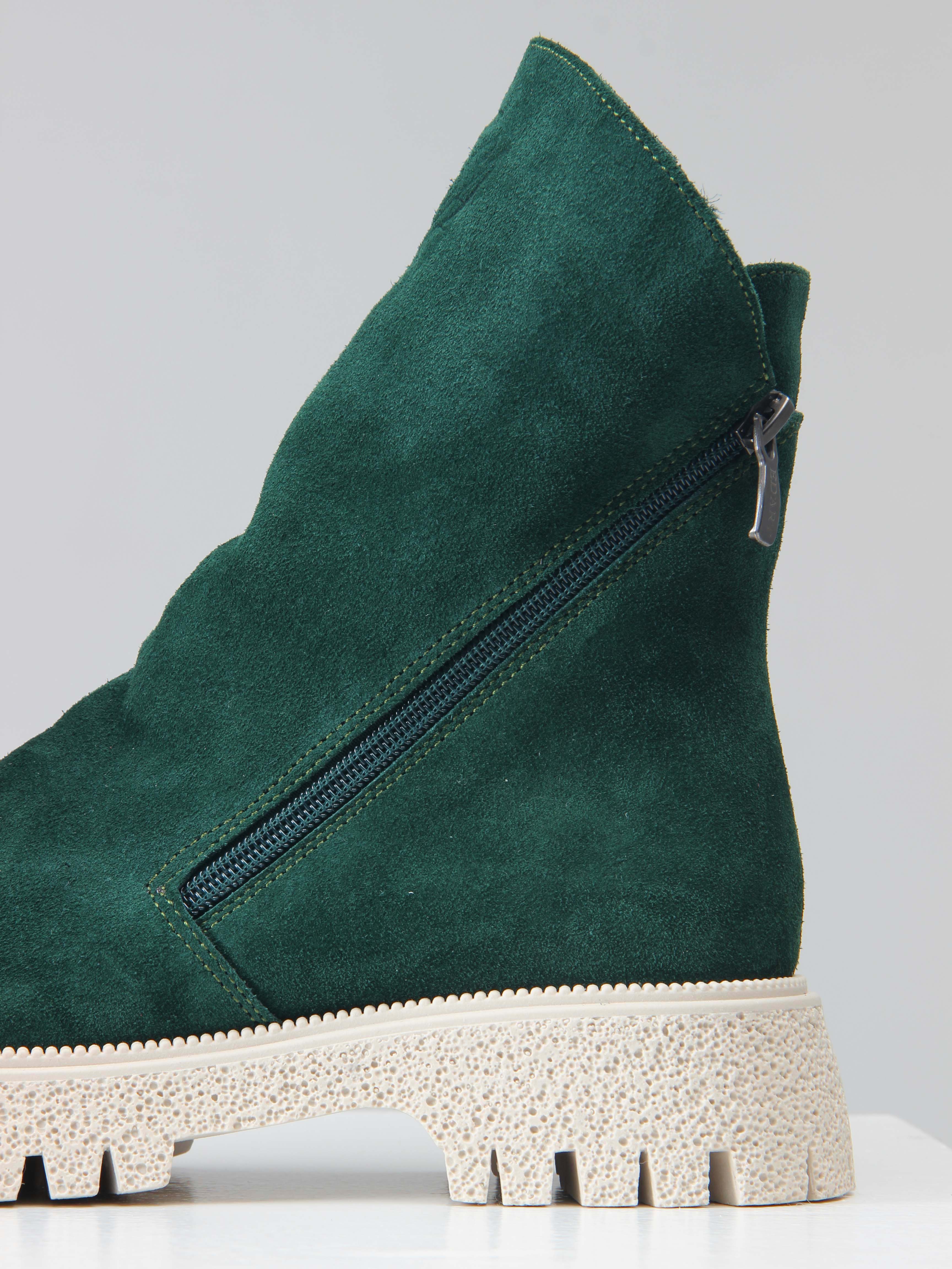 картинка Ботинки ED'ART 233.1541'be. Зеленый замша от интернет магазина