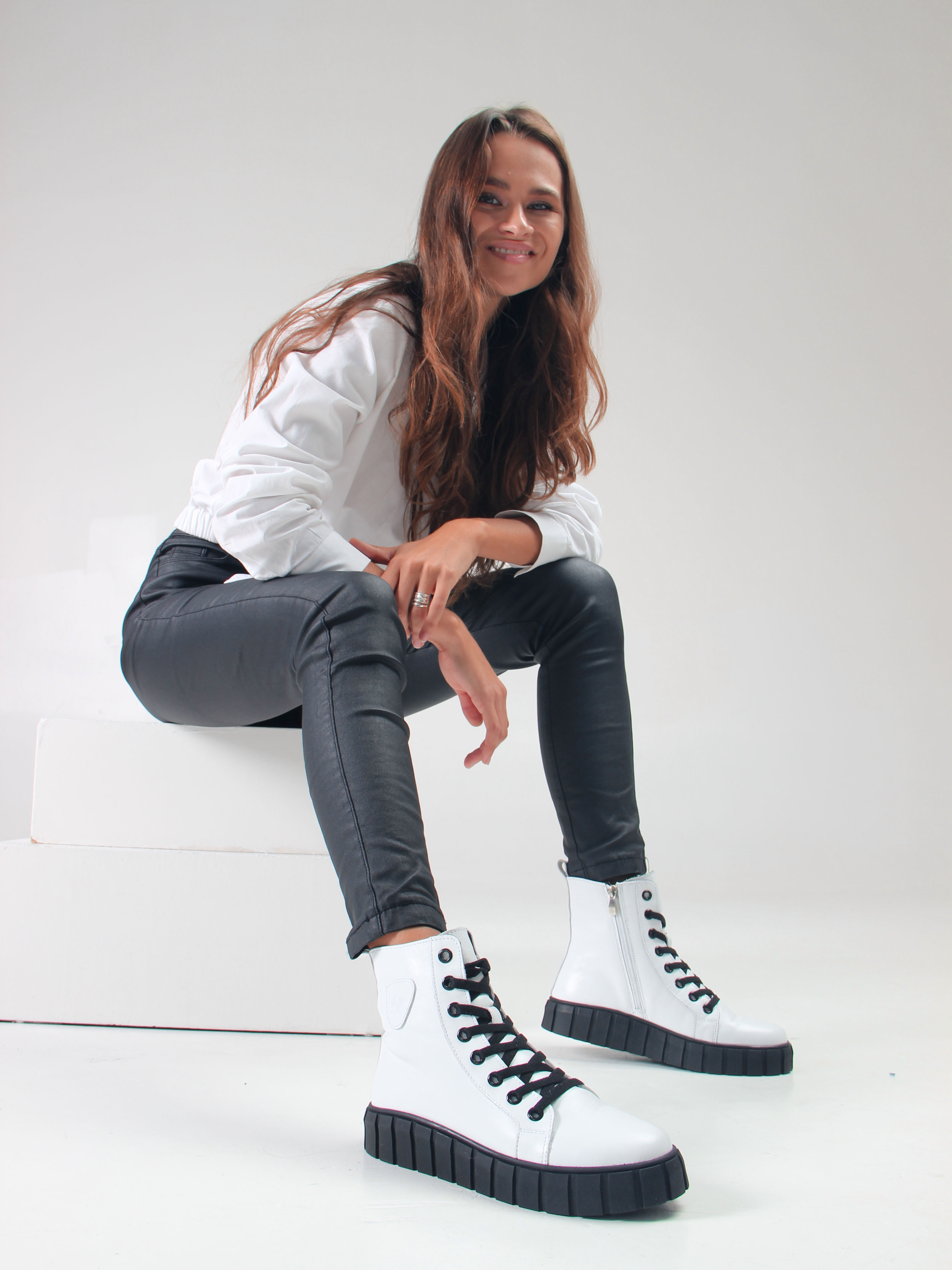 картинка Ботинки ED'ART 214.1918'bl. white от интернет магазина