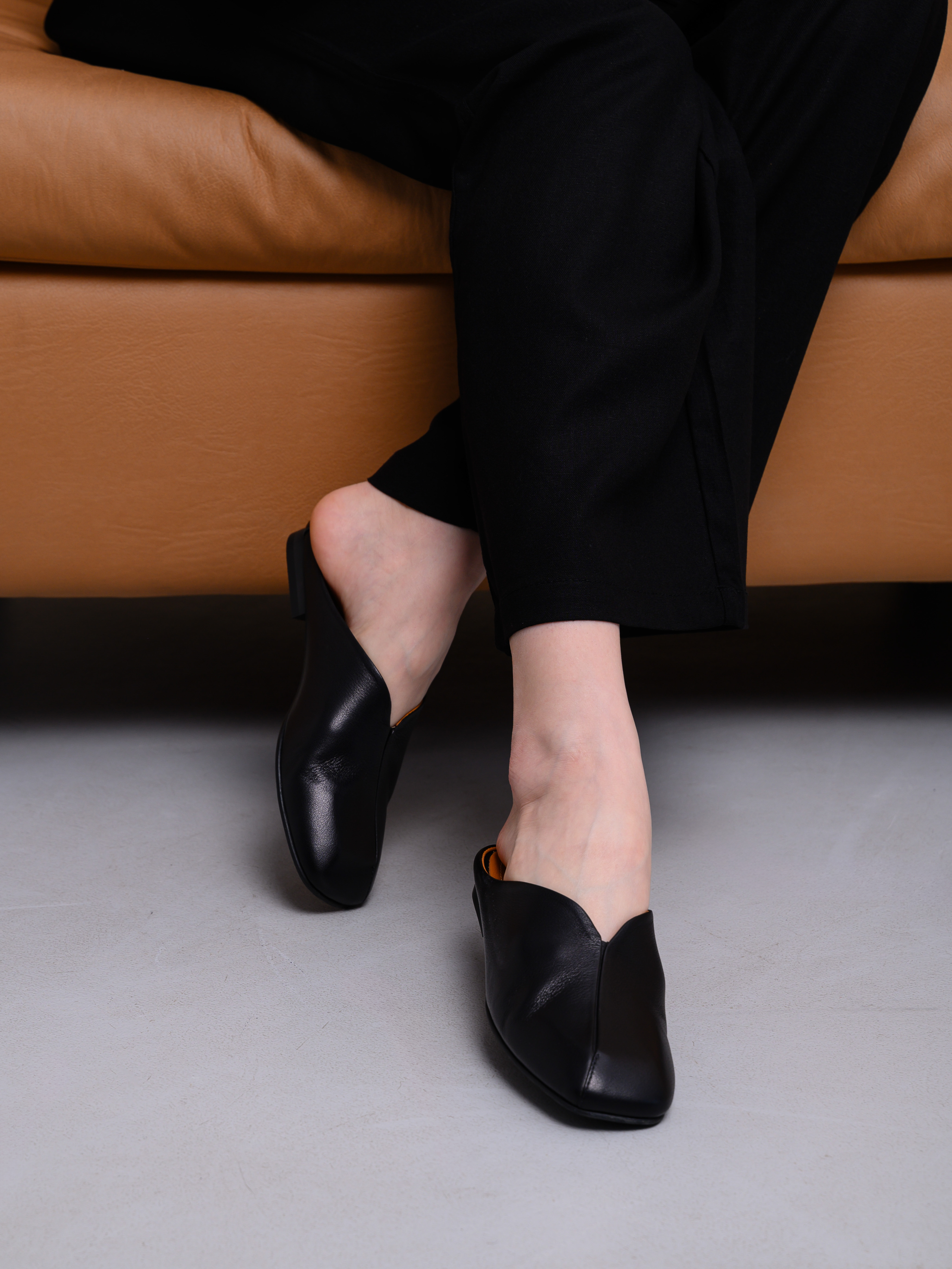 картинка Мюли ED'ART 1007.тунит205'bl. Черный стар от интернет магазина