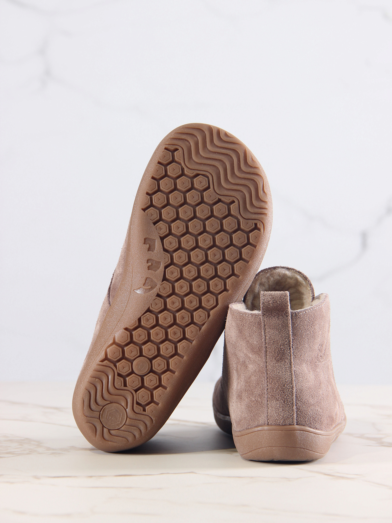 картинка Босоногие ботинки  ED'ART 208.NATA'br.Капучино замша от интернет магазина