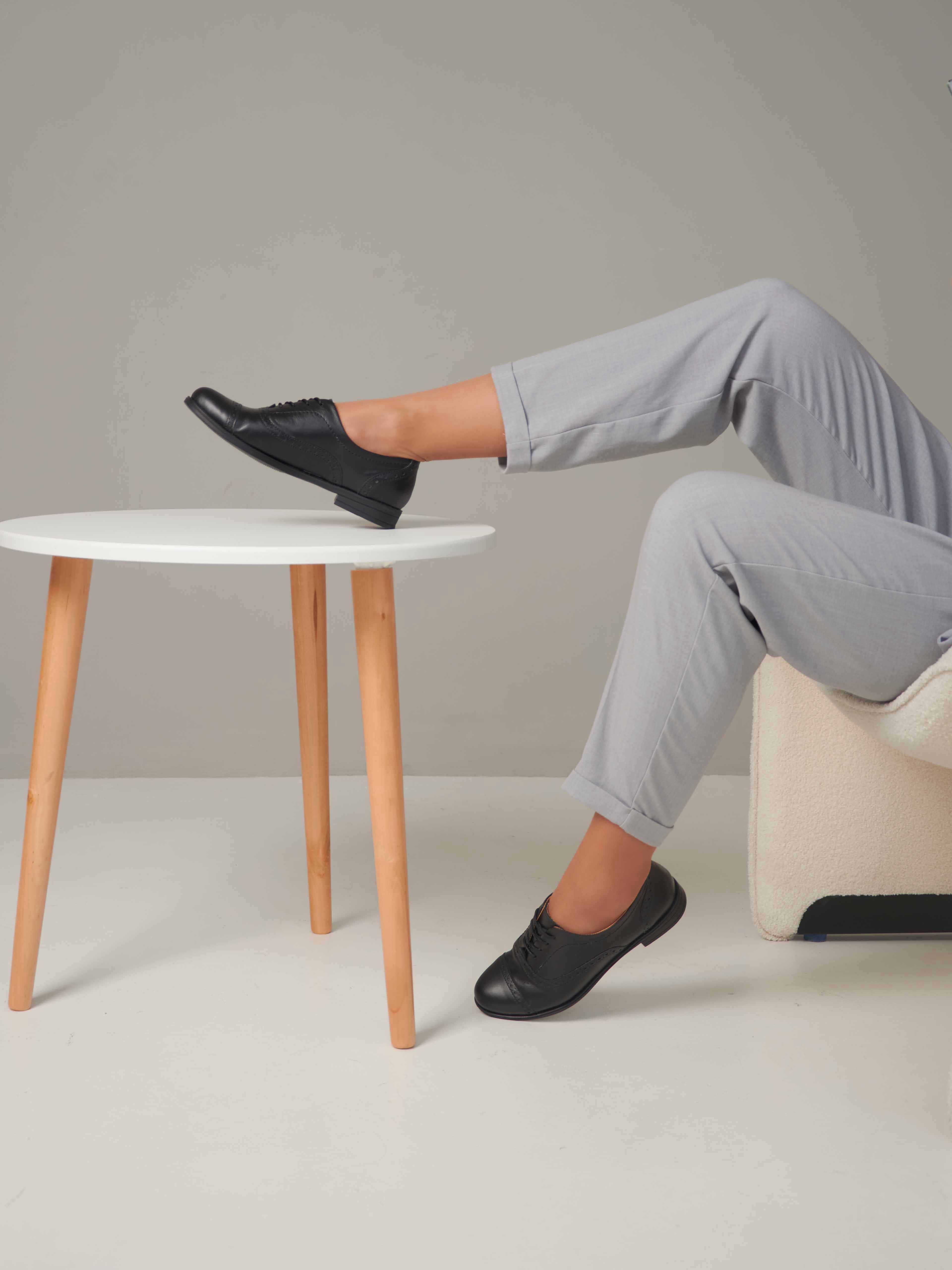 картинка Туфли полуботинки ED'ART 101.madonna'bl. Черный от интернет магазина