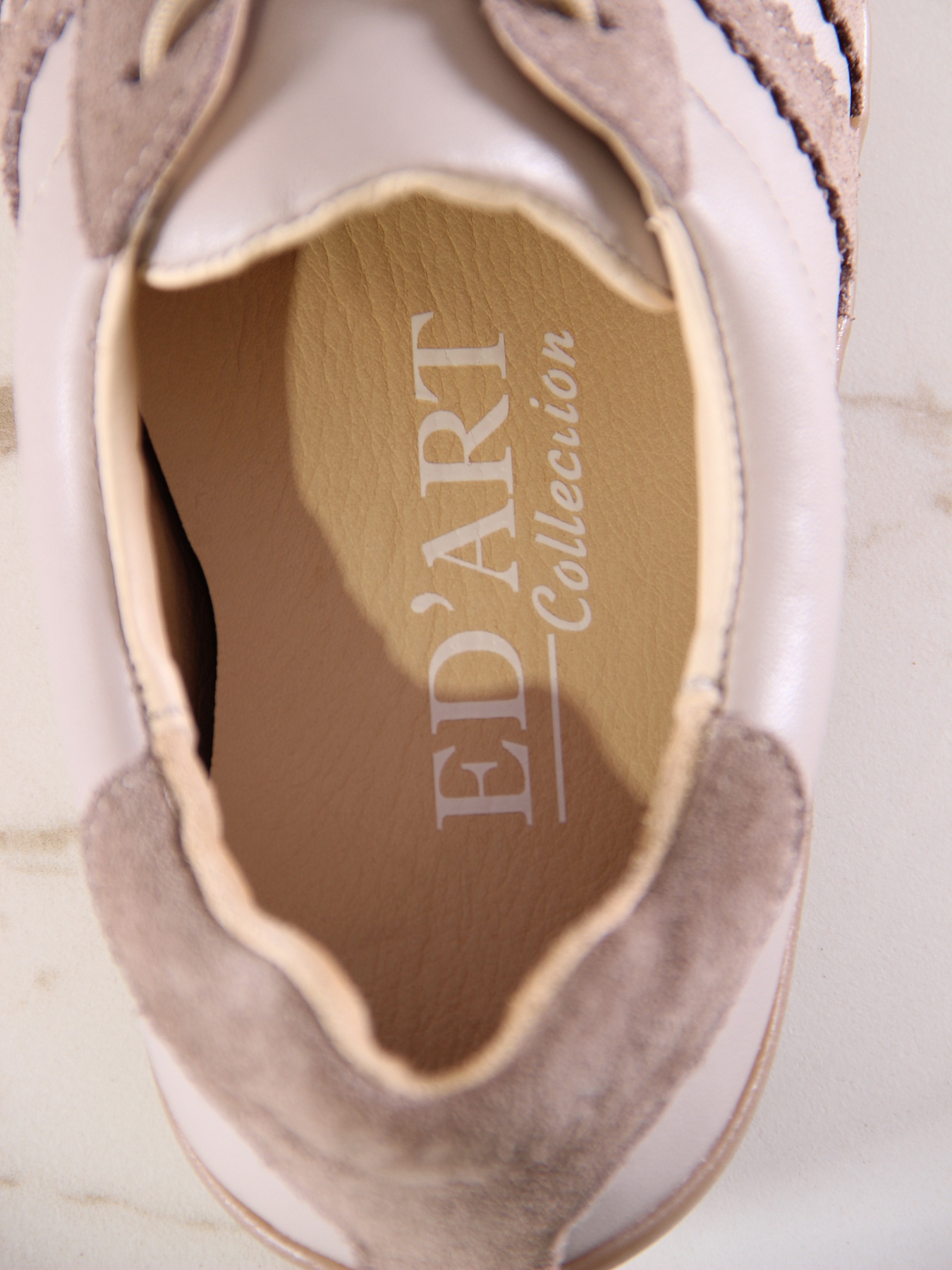 картинка Босоногие кеды ED'ART 184.nata'br.Визон+капучино замша от интернет магазина