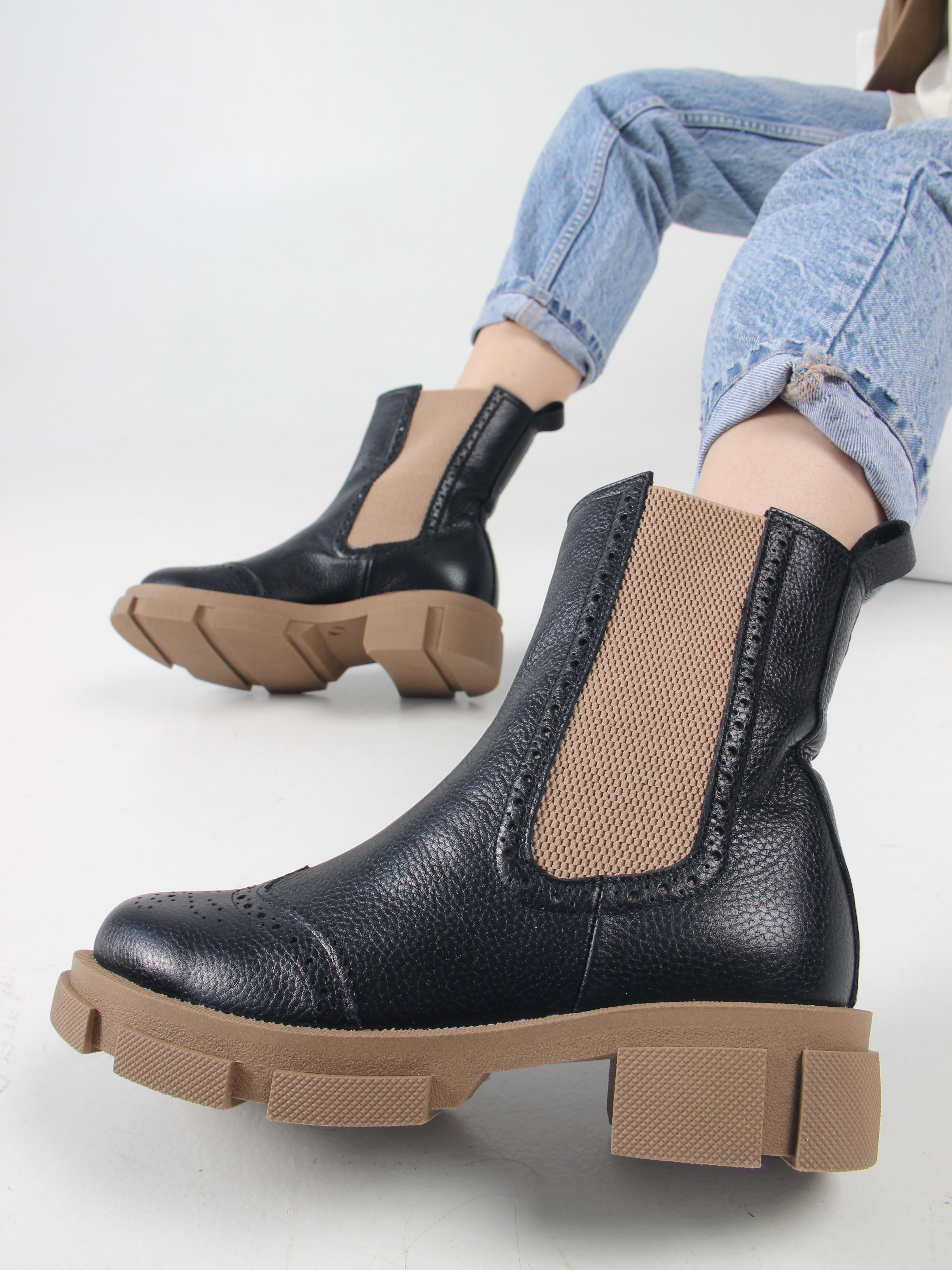 картинка Челси ED'ART 360.P.21074'nut. черный макс какао от интернет магазина