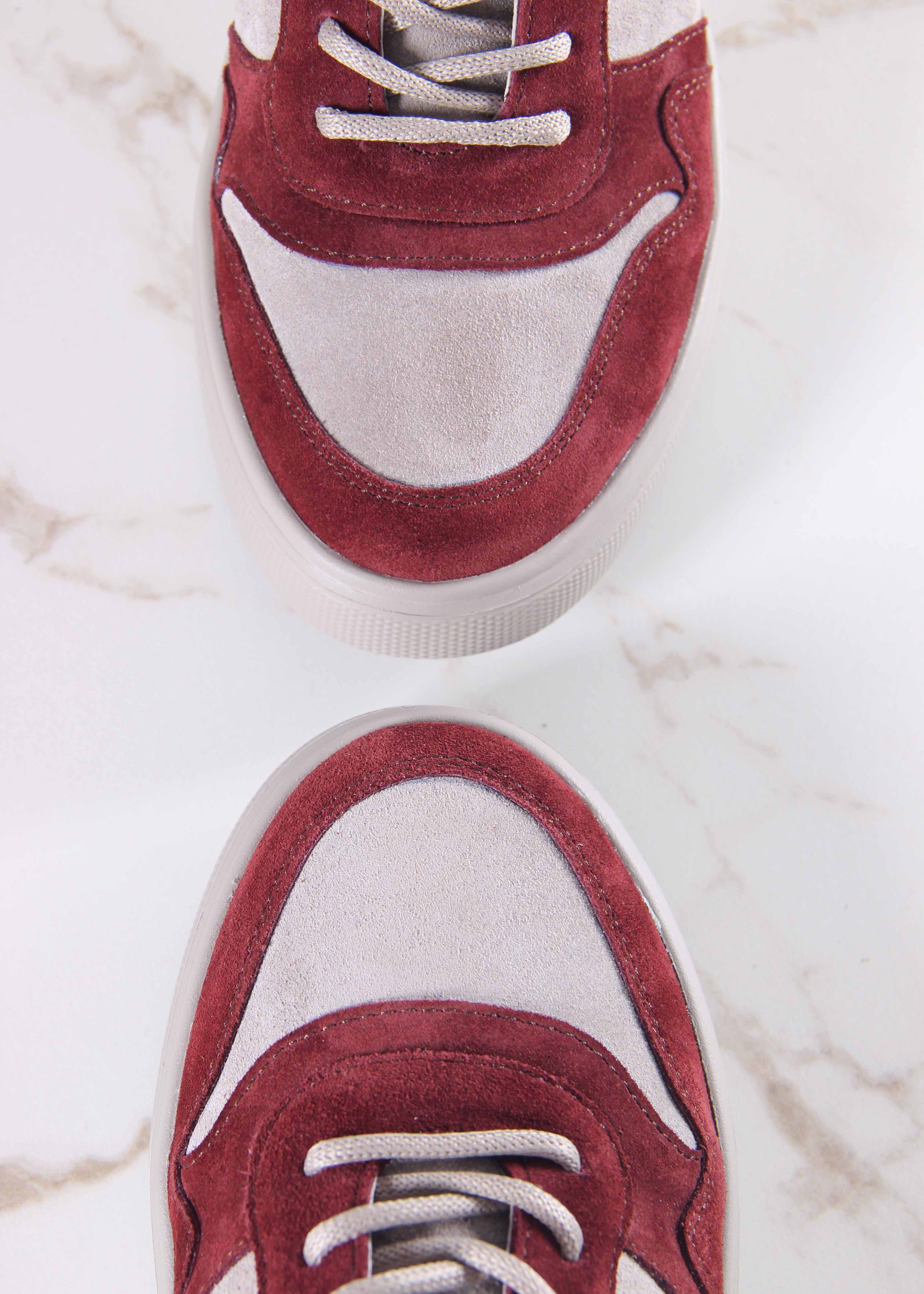 картинка Кеды ED'ART 149.LusiR2'la. бордо каменный замша от интернет магазина