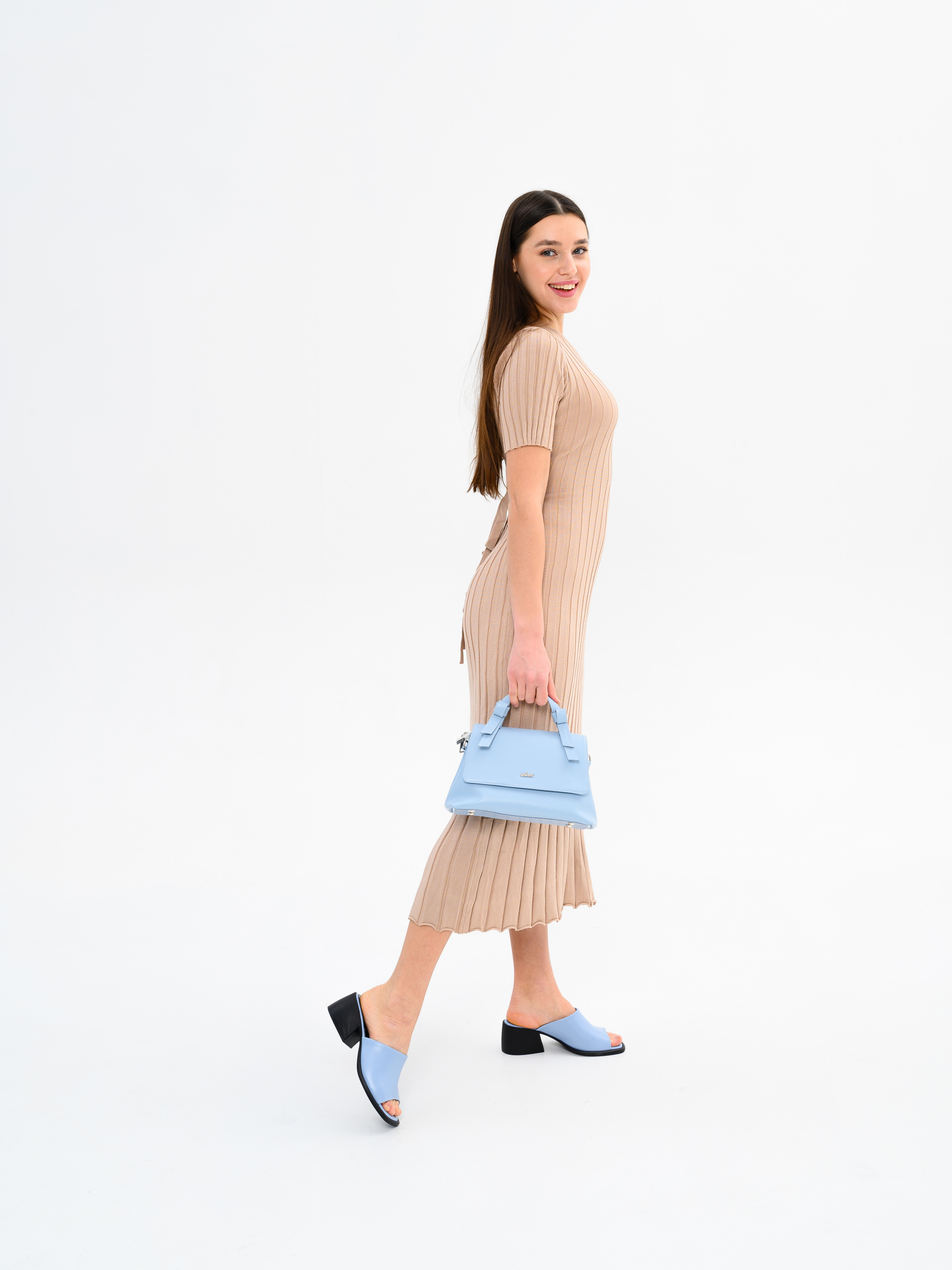 картинка Босоножки ED'ART 4012.23663'bl. Голубая виктория от интернет магазина