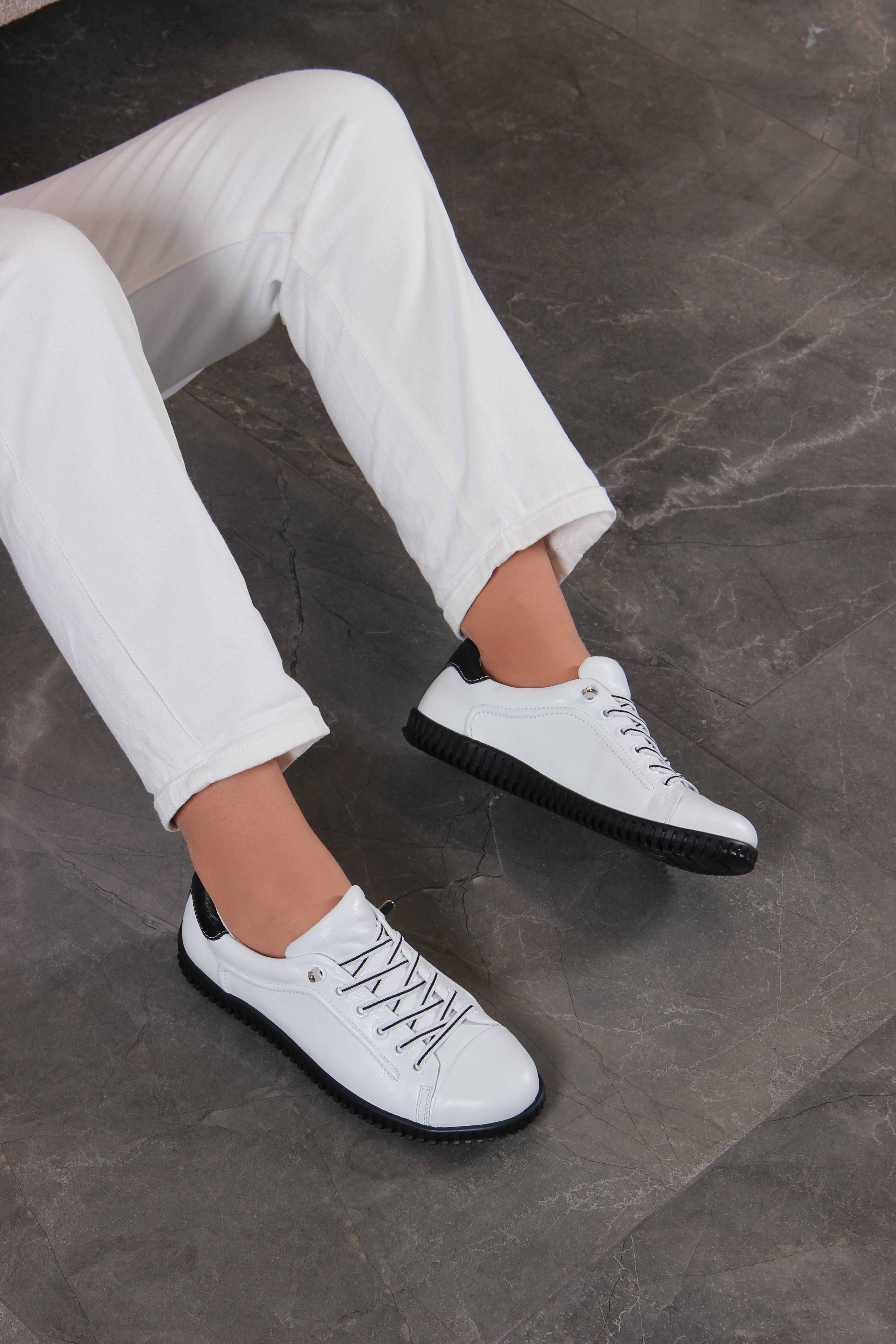 картинка Кеды ED'ART 157.8000'bl. Белый-черный от интернет магазина