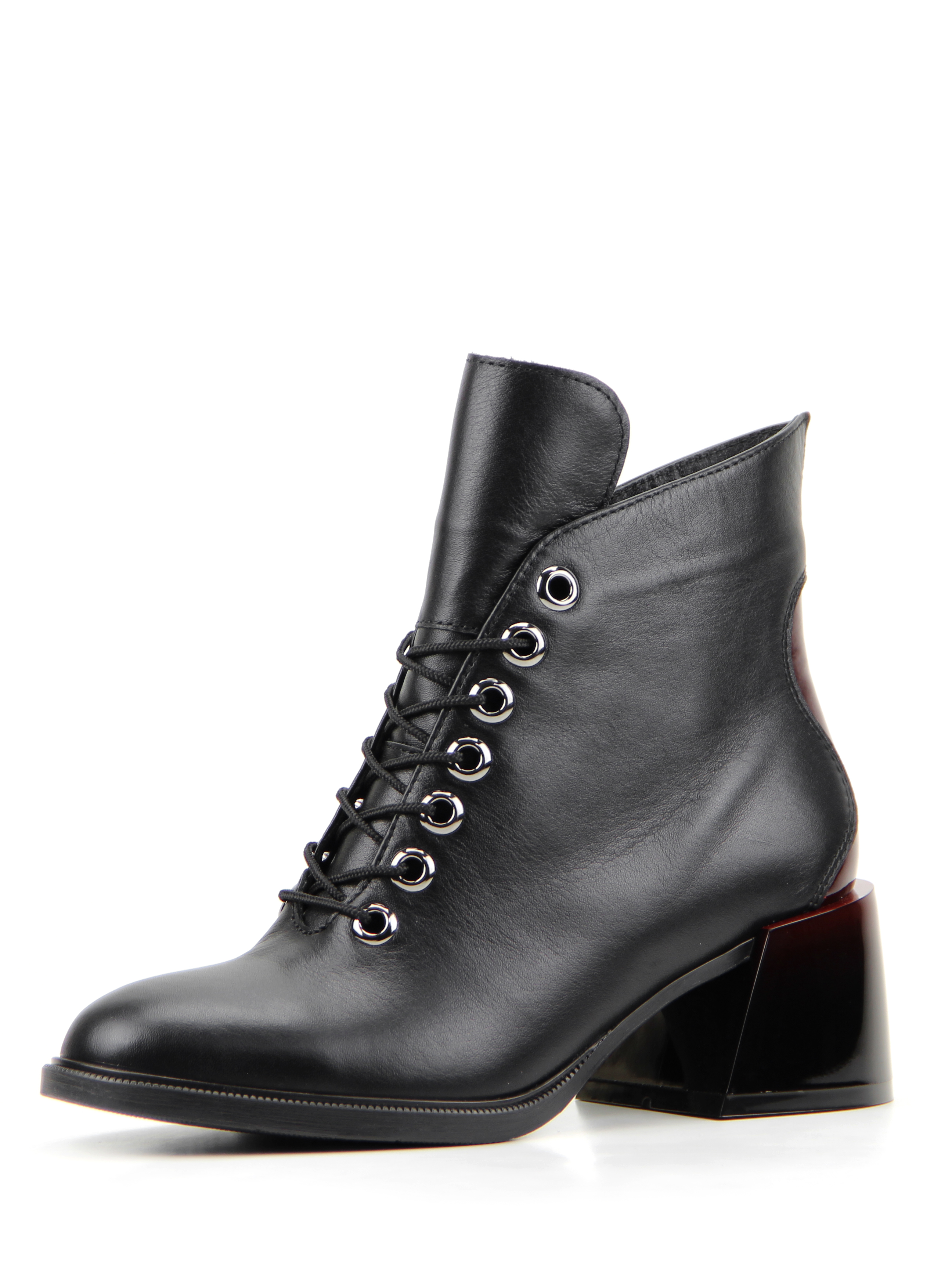 картинка Ботильоны ED'ART 533.Janet'br. черный бордо  R от интернет магазина