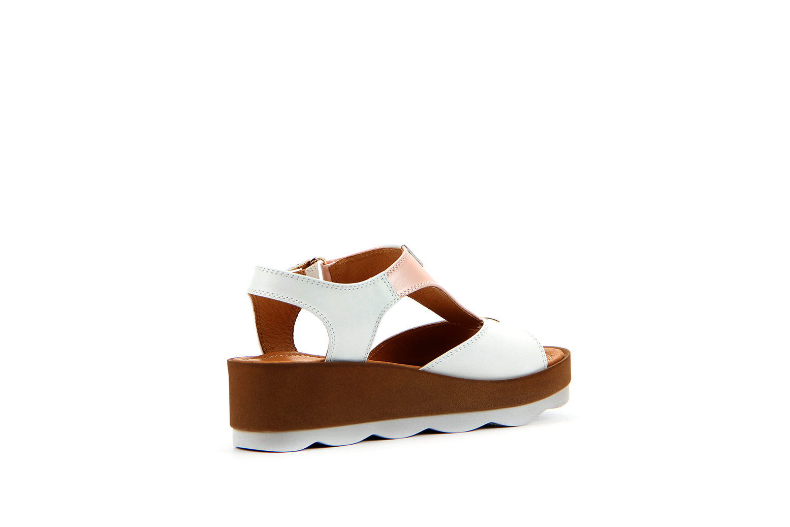 картинка Босоножки ED'ART 2001.228'be.white-pink R от интернет магазина