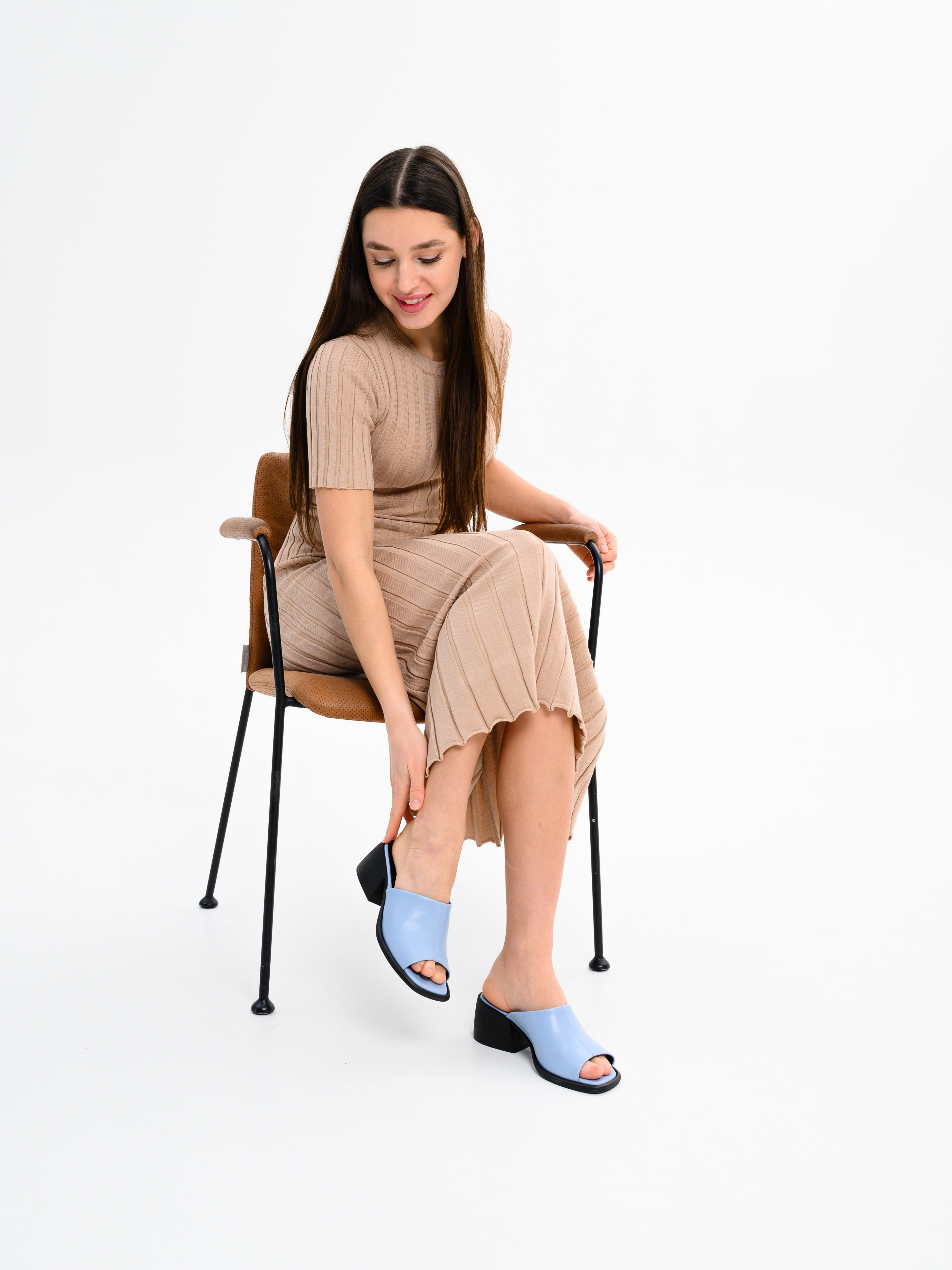 картинка Босоножки ED'ART 4012.23663'bl. Голубая виктория от интернет магазина