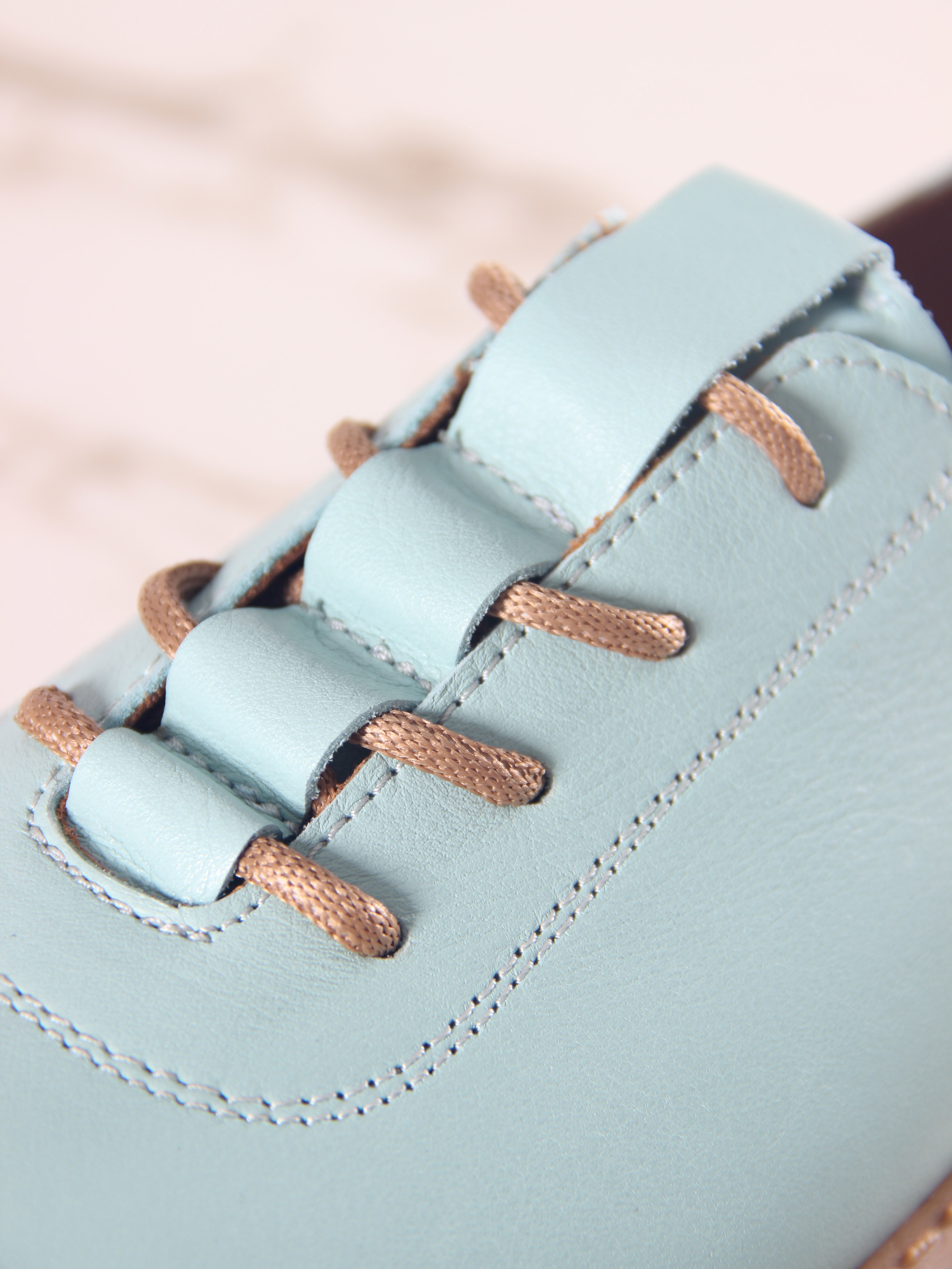 картинка Туфли ED'ART 107.ОКСЕ'br. Мята+коричневый от интернет магазина