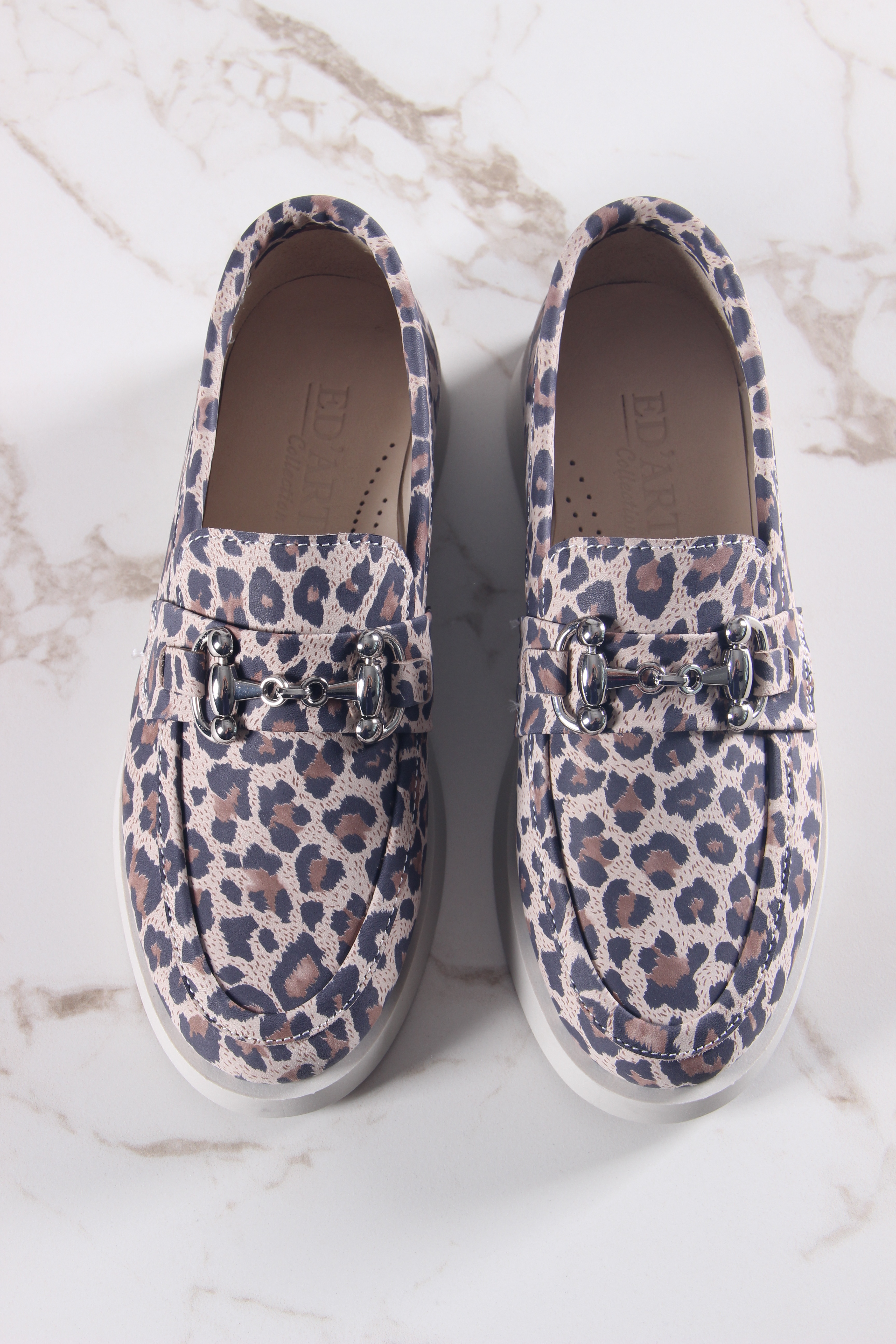 картинка Лоферы туфли ED'ART 172.1841'be. бежевый леопард от интернет магазина