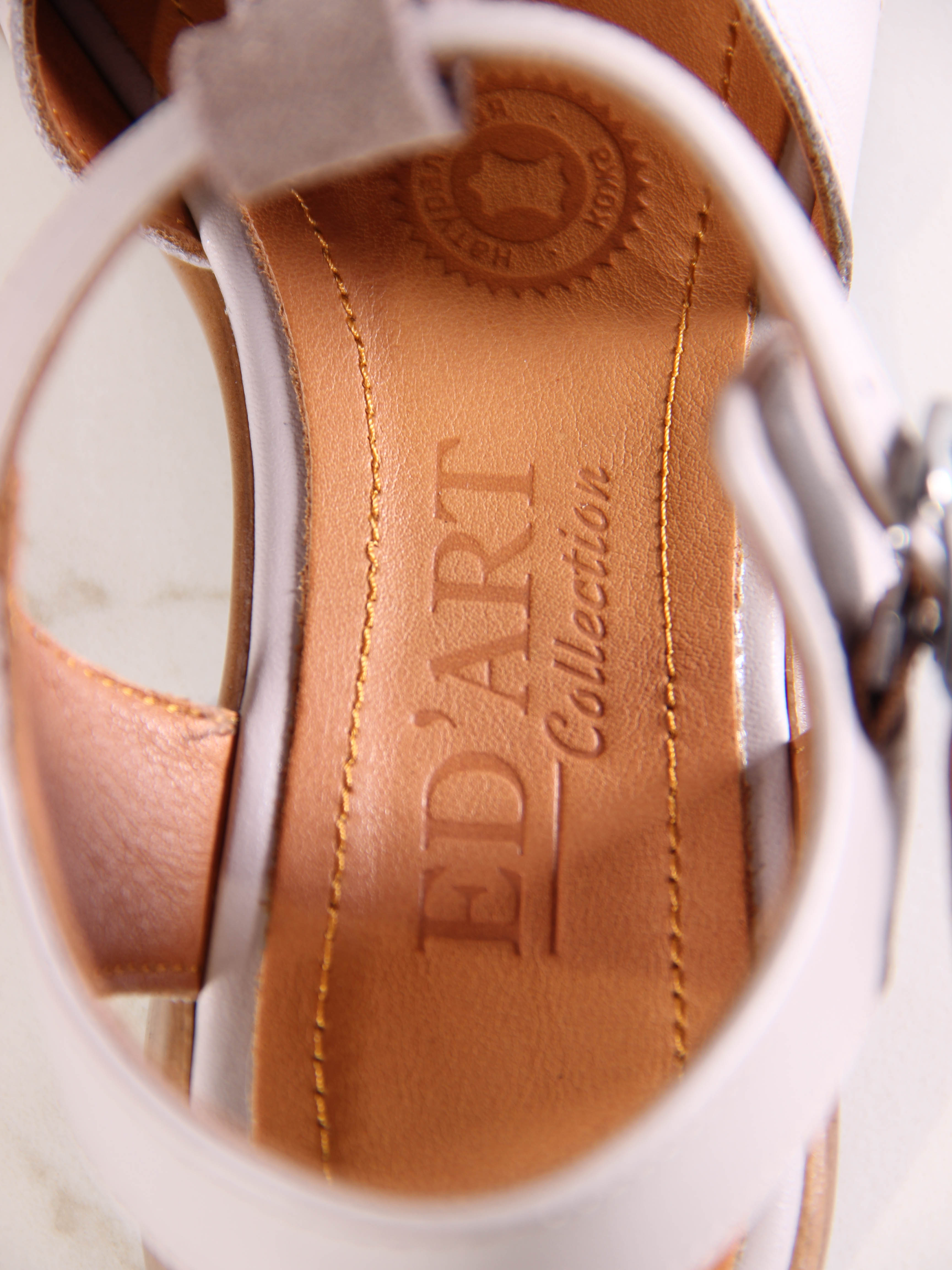 картинка Босоножки ED'ART 3038.26018'bе.Визон стар+капучино замша от интернет магазина