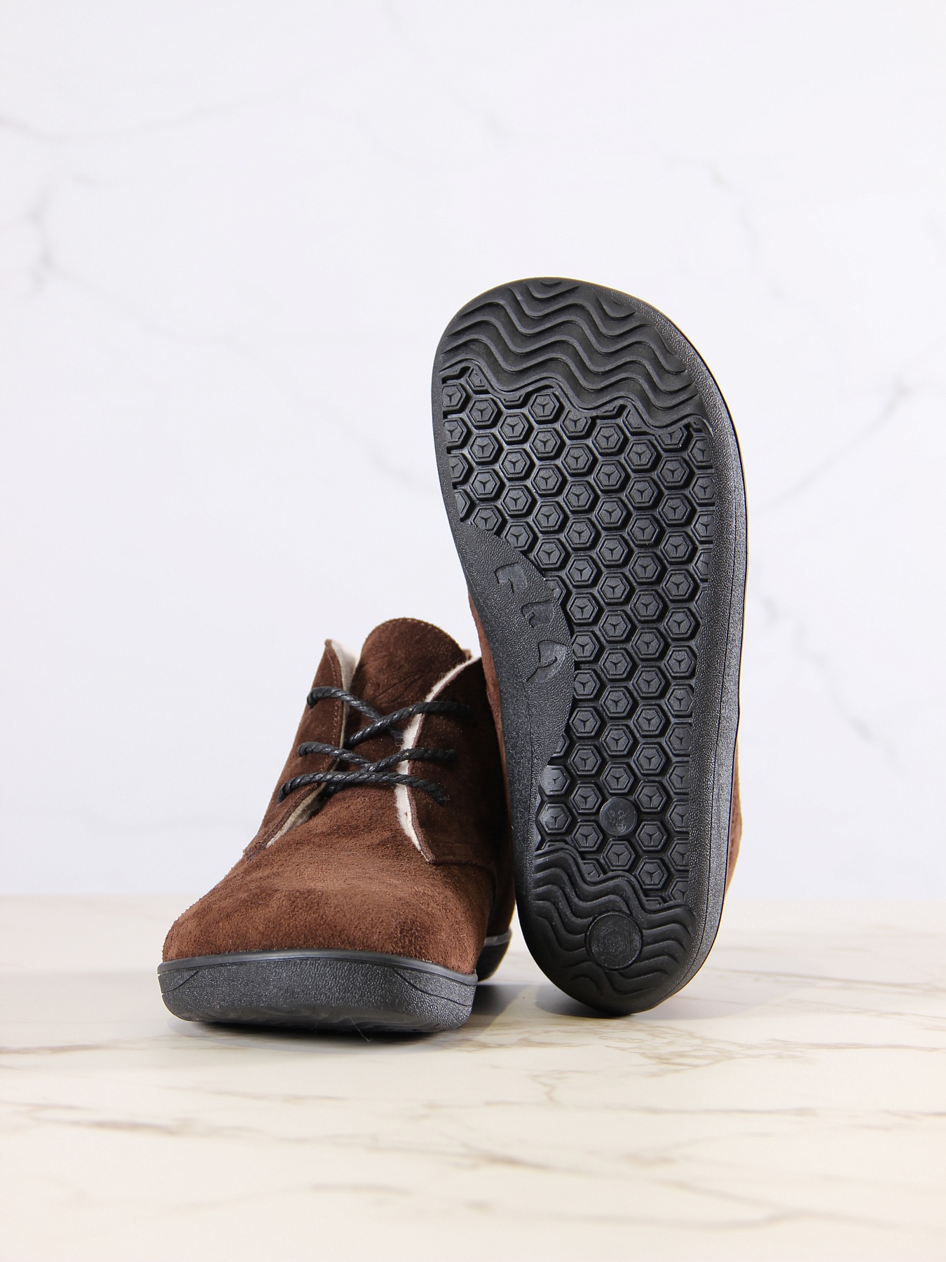 картинка Босоногие ботинки  ED'ART 208.NATA'bl.Коричневая замша от интернет магазина