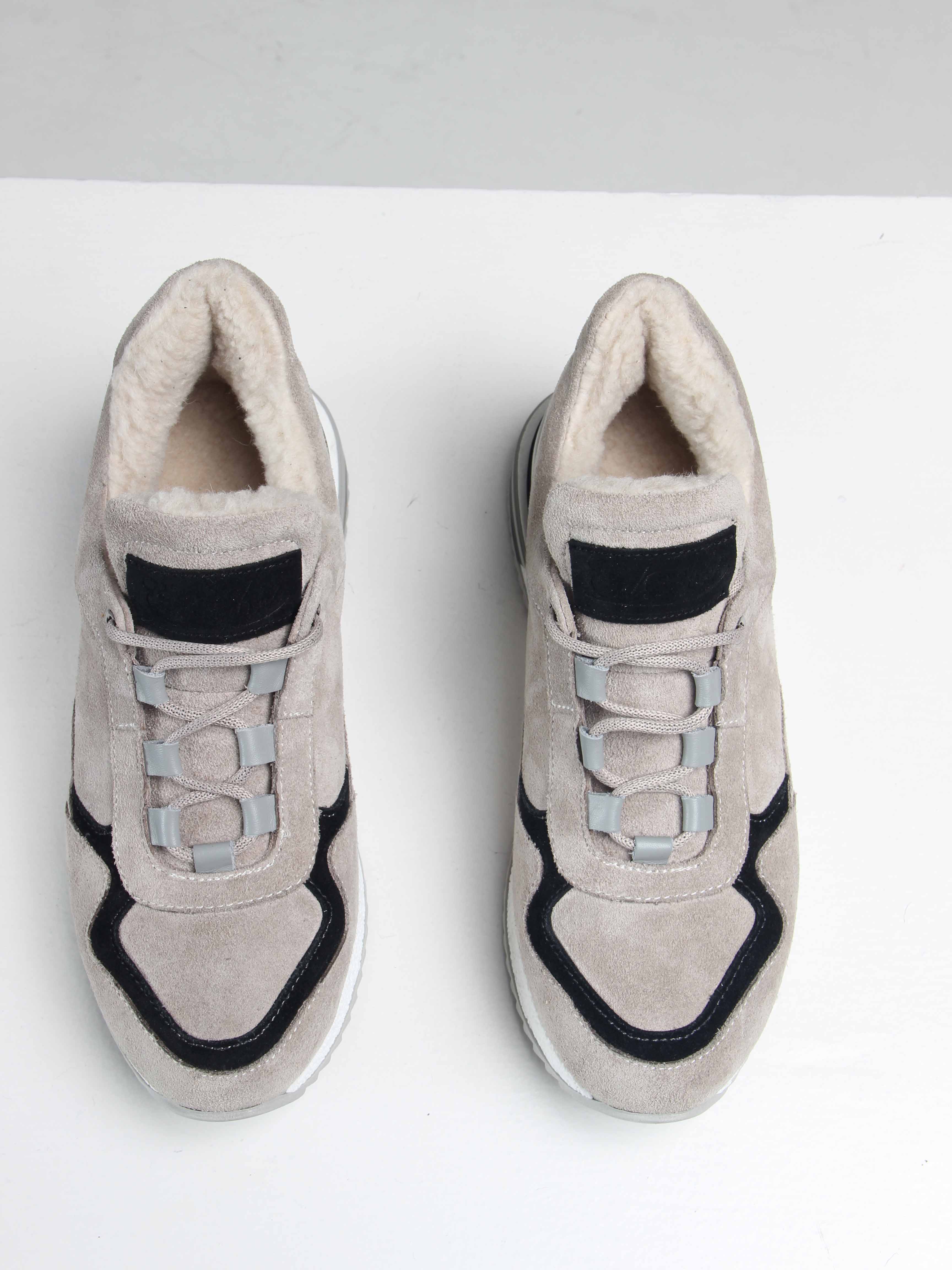 картинка Кроссовки ED'ART 150.mask`gr. каменный замша от интернет магазина