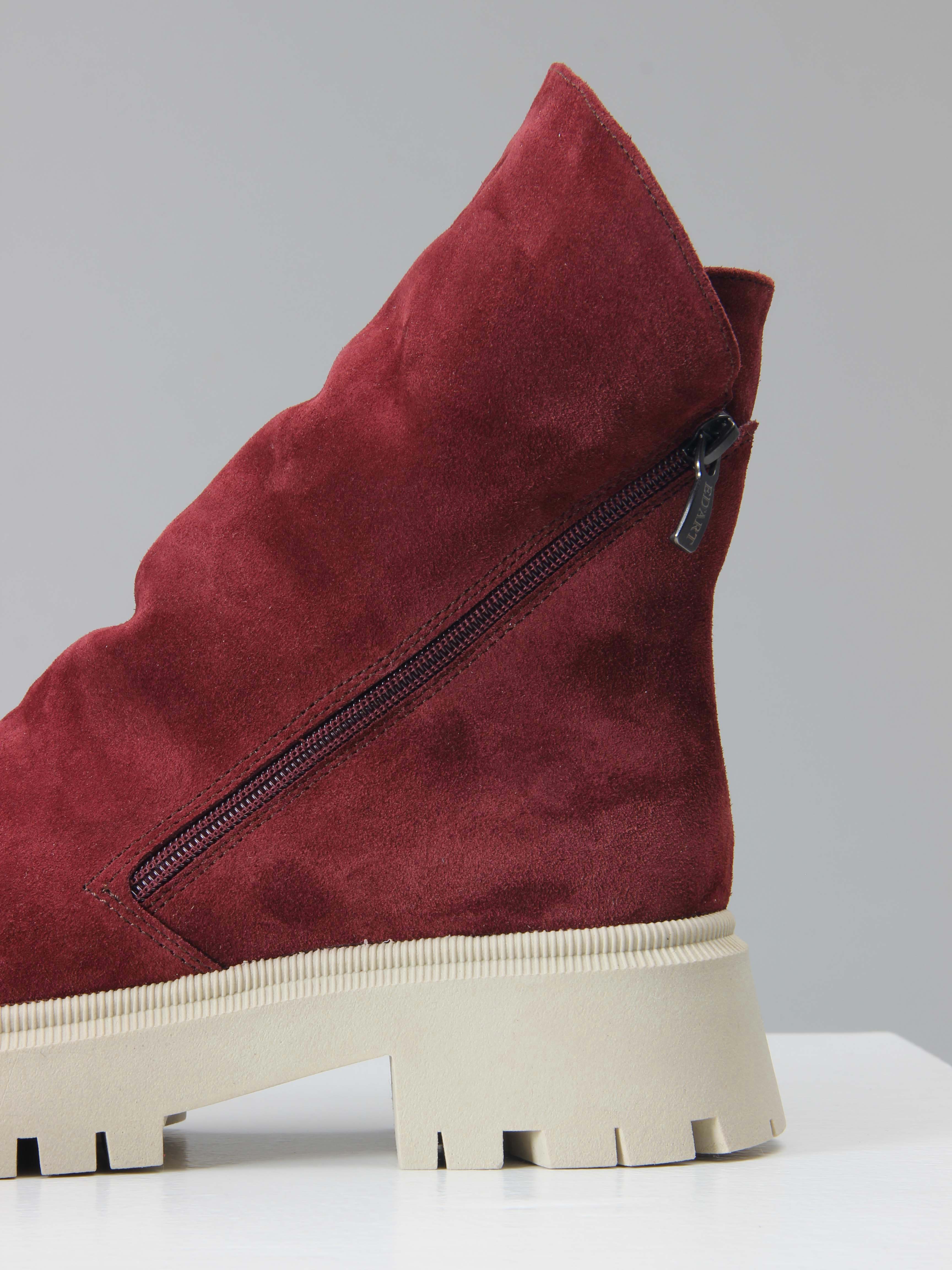 картинка Ботинки ED'ART 233.2094'be. Бордо замша от интернет магазина