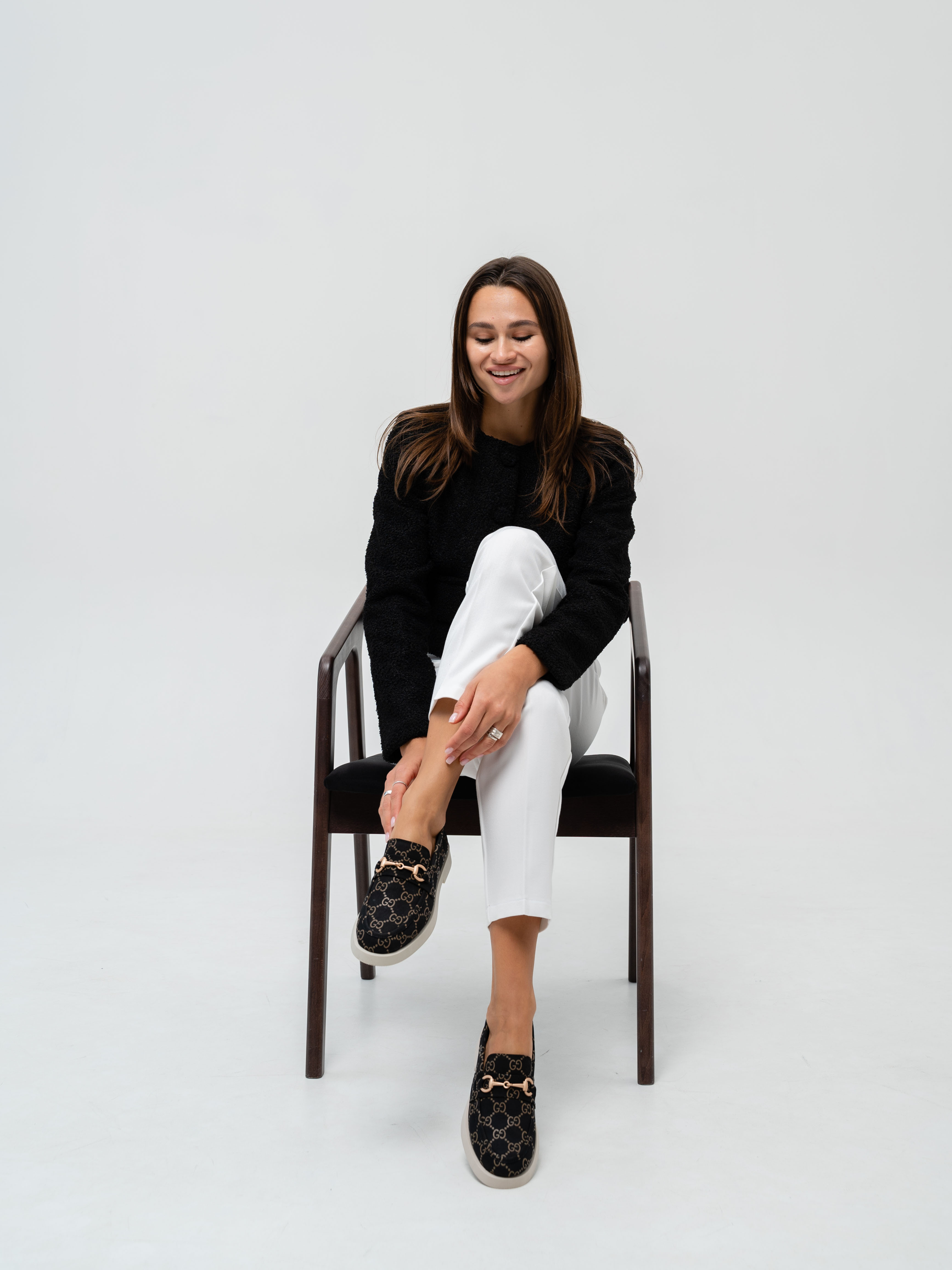 картинка Лоферы туфли ED'ART 172.1841'be. черный гуччи от интернет магазина