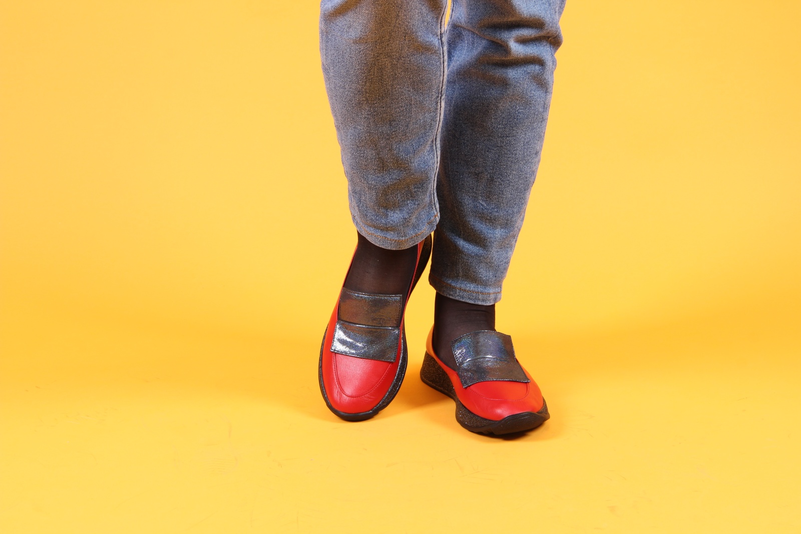 картинка Лоферы ED'ART 118.157'bl.red от интернет магазина