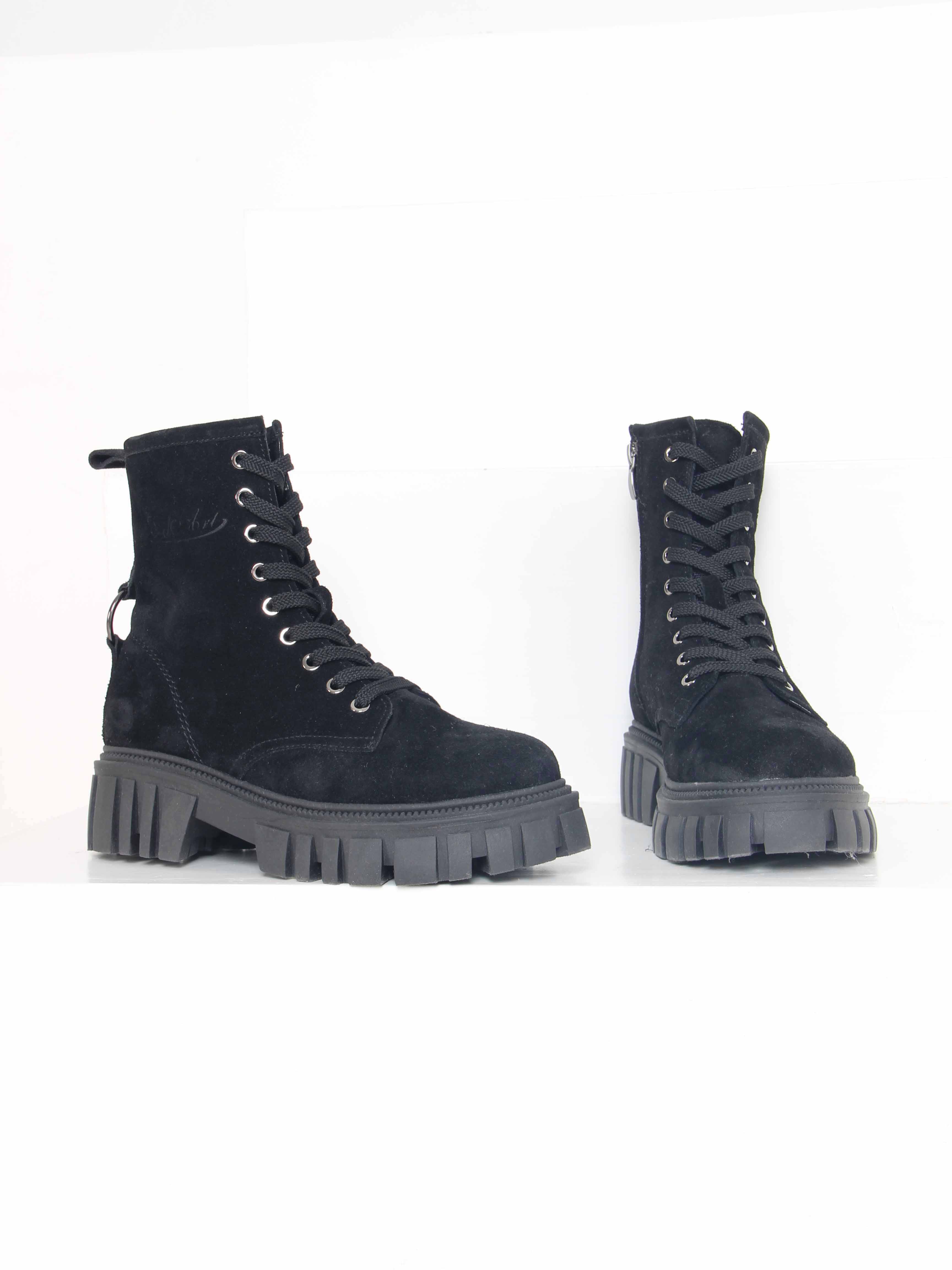 картинка Ботинки ED'ART 329.21153'bl. черный замша от интернет магазина