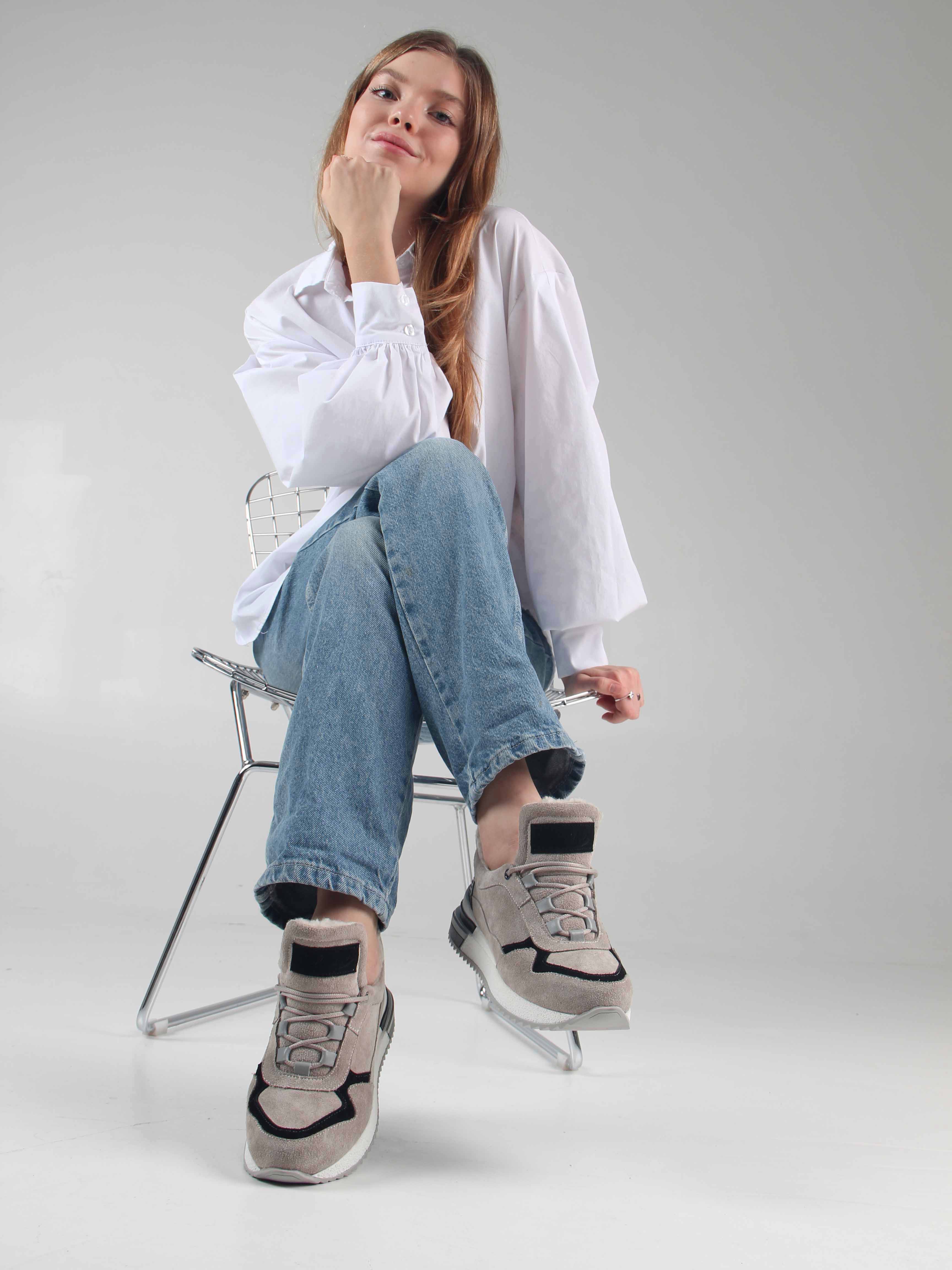 картинка Кроссовки ED'ART 150.mask`gr. каменный замша от интернет магазина