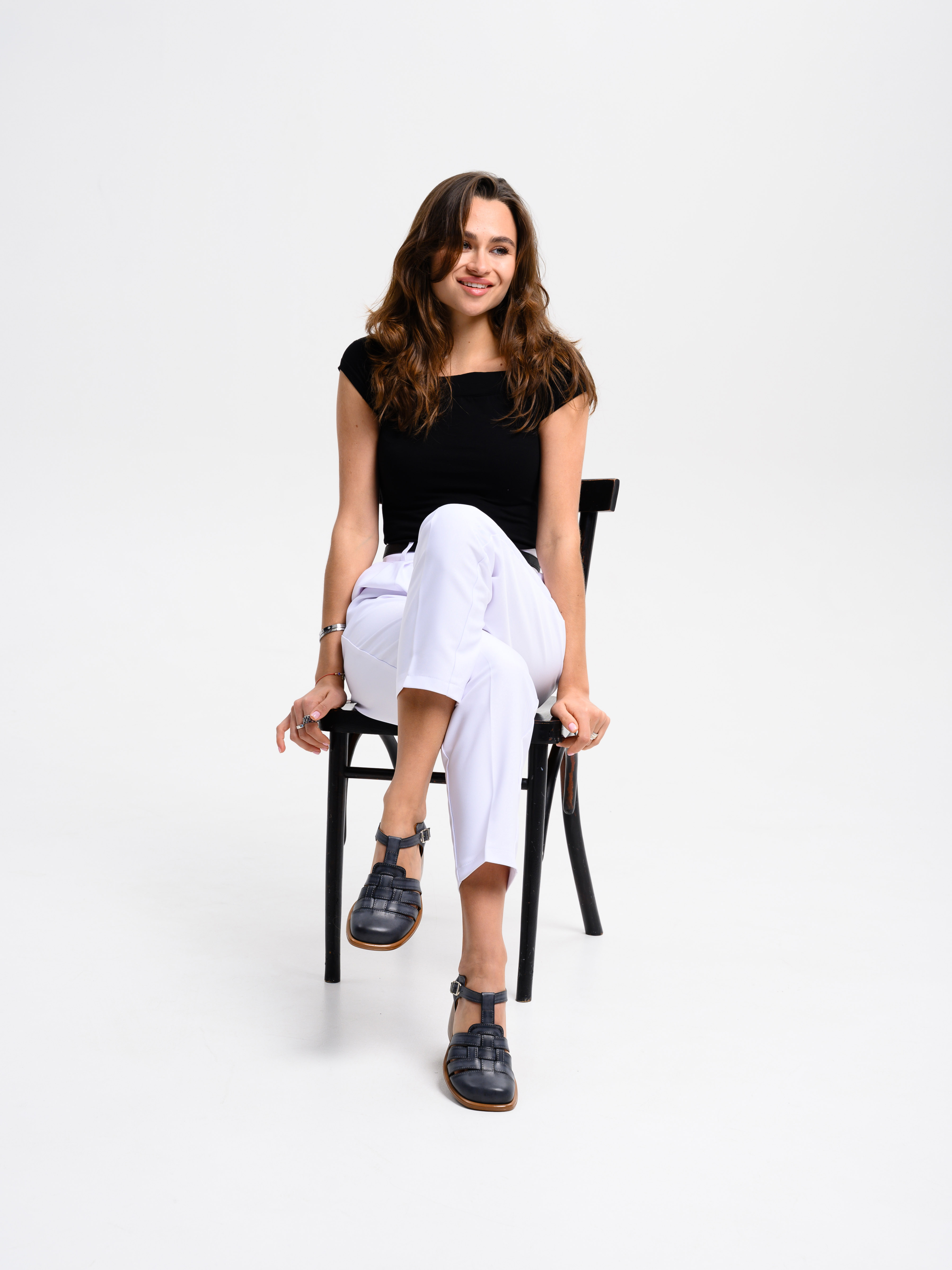 картинка Босоножки ED'ART 5035.23663'bе. Вакса черная+коричневый от интернет магазина