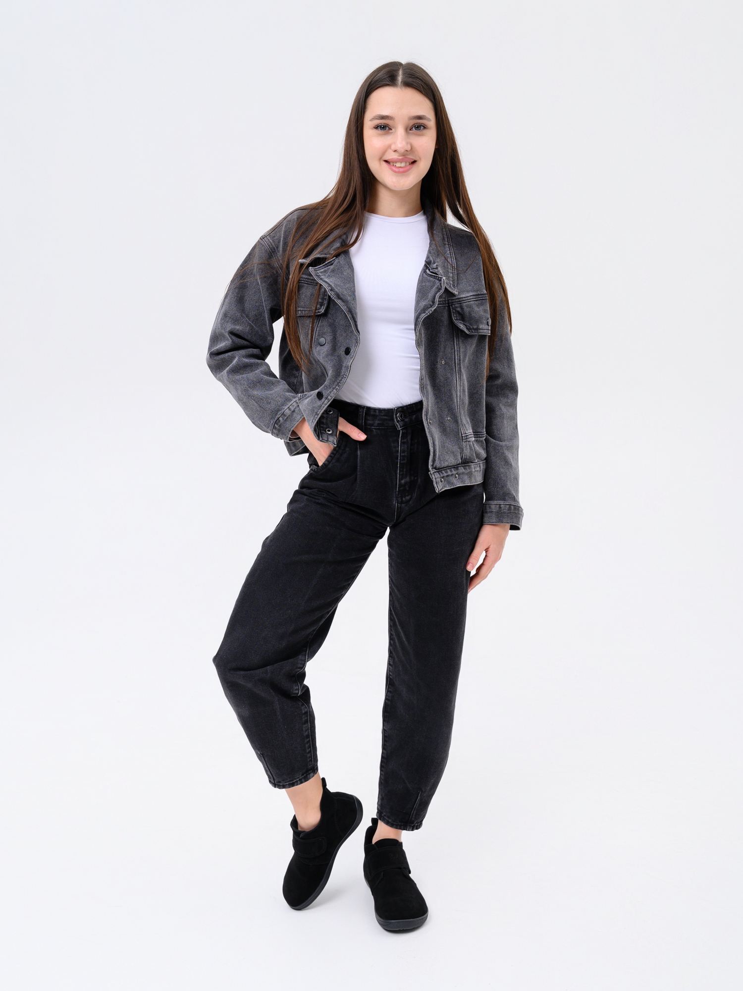 картинка Босоногие ботинки  ED'ART 209.NATA'bl.Черная замша от интернет магазина